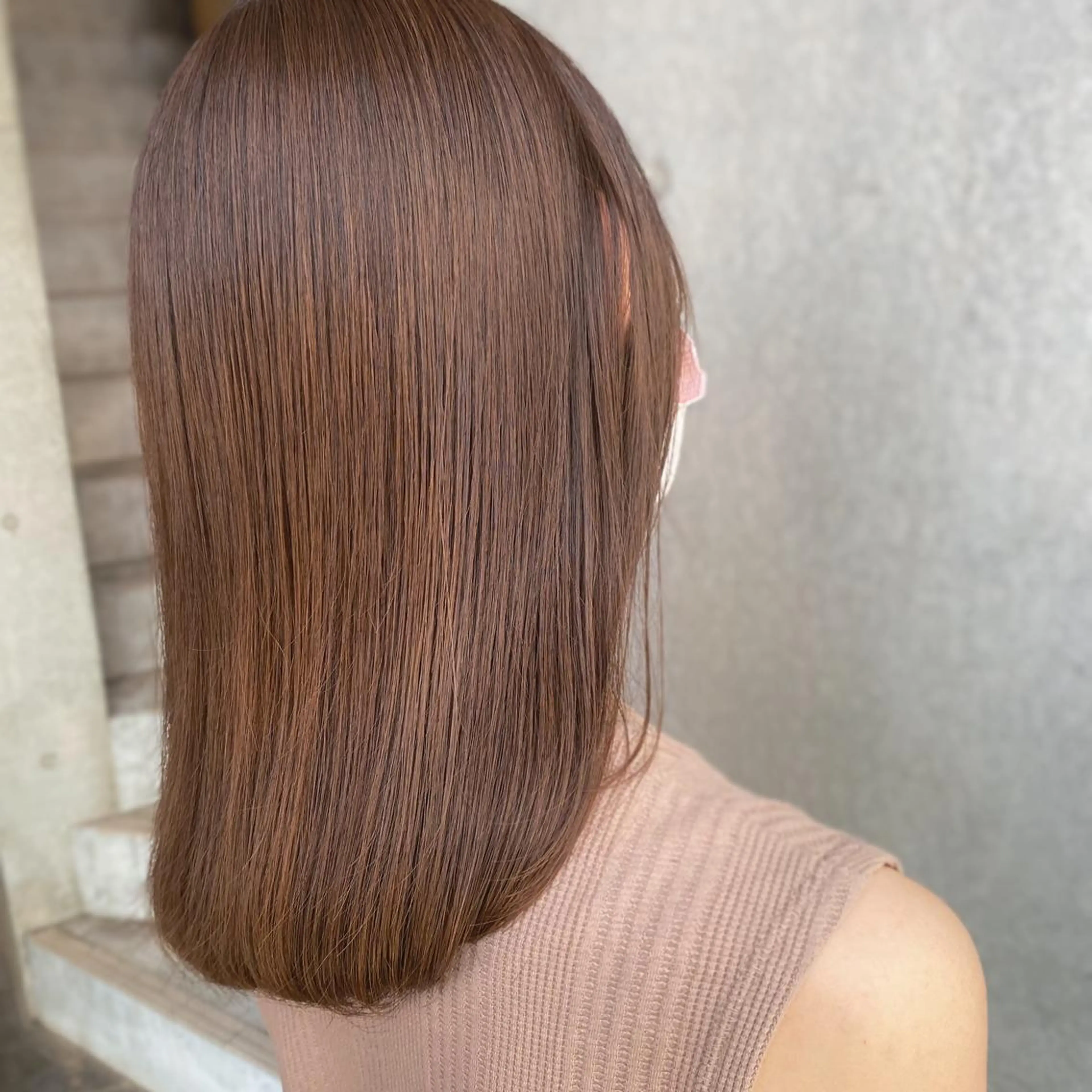 ミディアム カラー ミディアムパーマ ブリーチ ハイライトカラー インナーカラー ブリーチなしカラー GO TODAY シェアサロン 渋谷sol店所属・モテ前髪 タゴメ シンヤのヘアスタイル