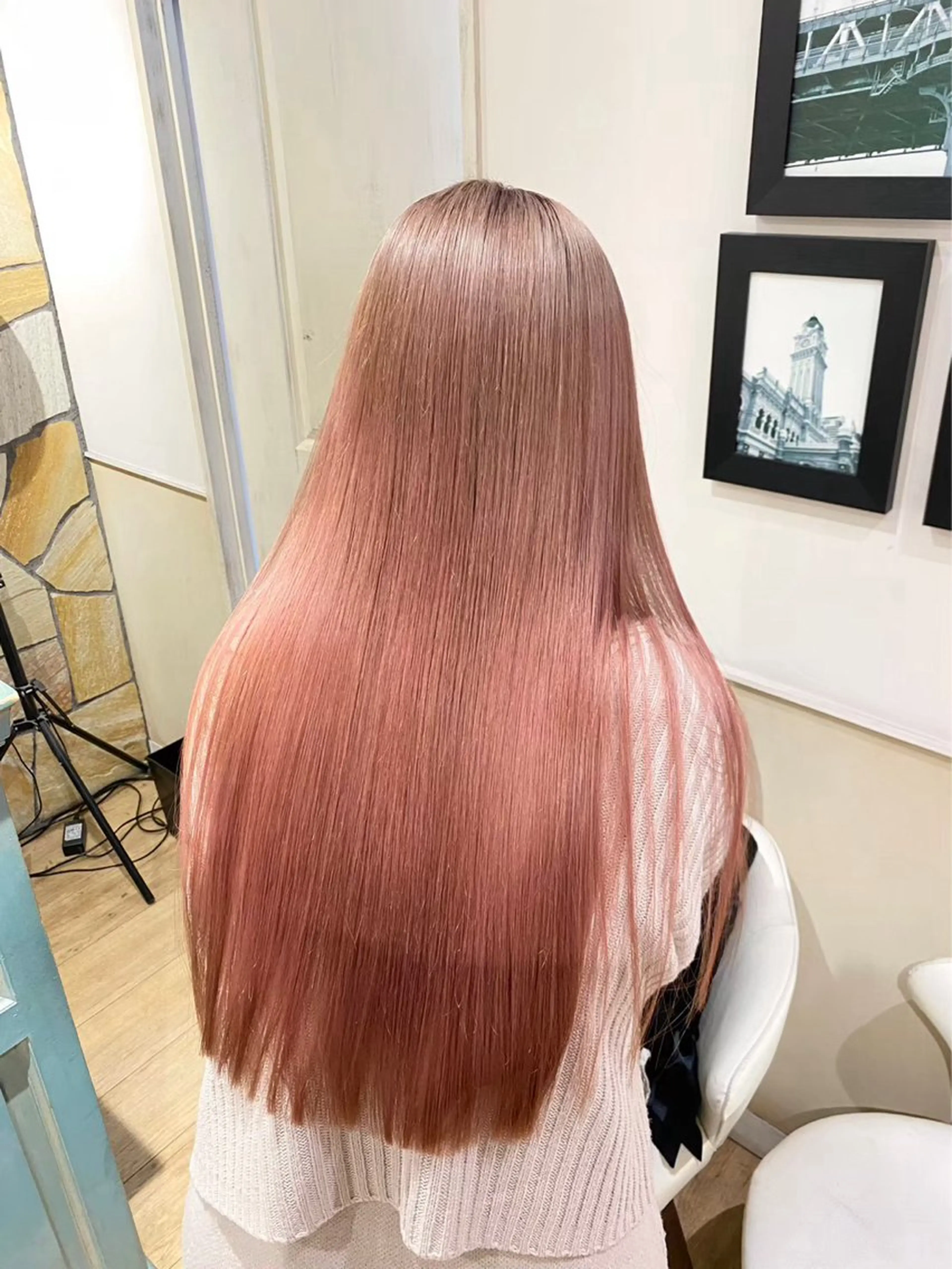 ロング カラー ヘアカラー トリートメント 髪質改善 /美髪矯正🫧ゆたかのヘアスタイル