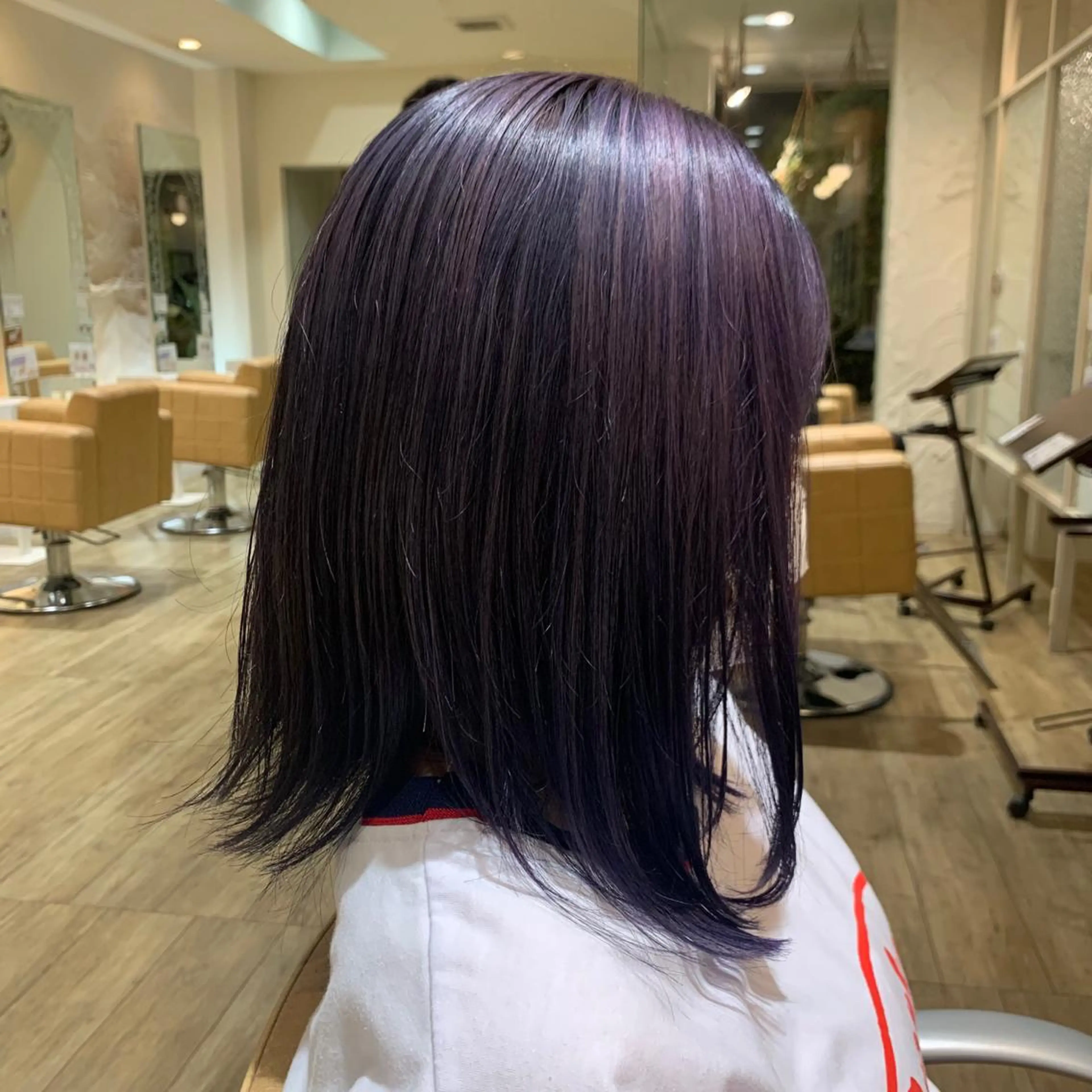 ミディアム カラー ヘアアレンジ 桑原 りゆのヘアスタイル