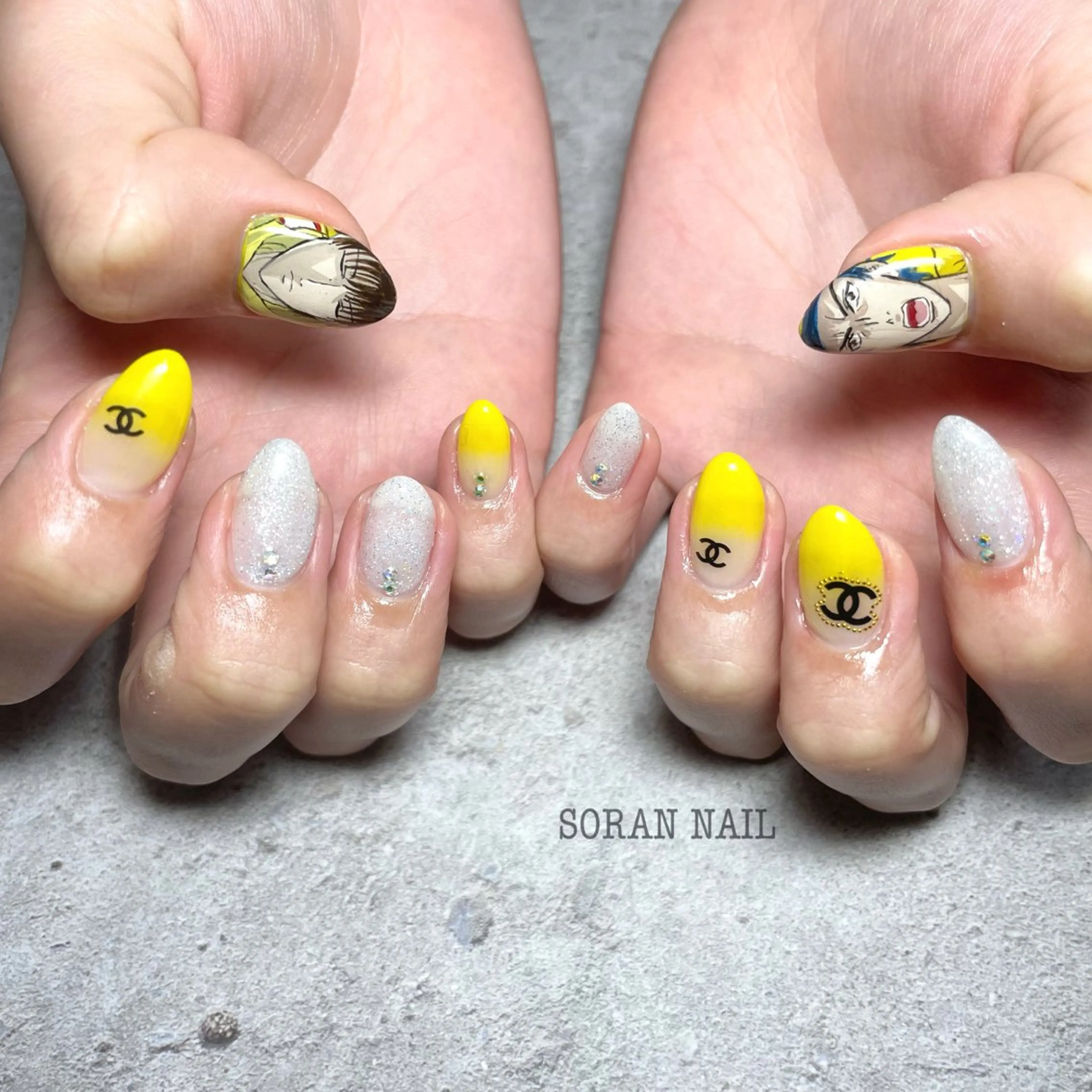 ハンドネイル フットネイル soran nailのネイルデザイン