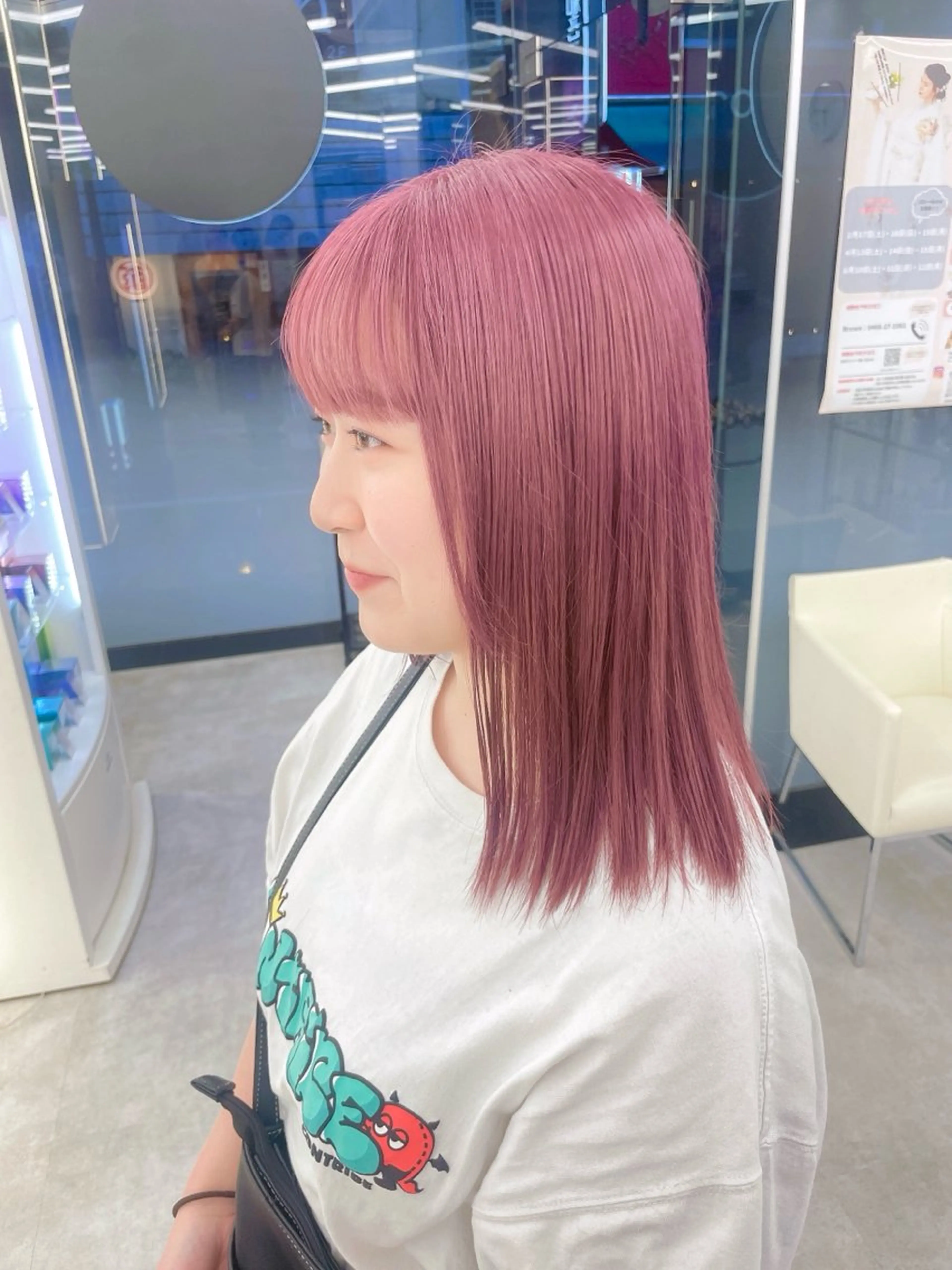セミロング カラー ヘアカラー トリートメント 【Brown】おじま のぞみのヘアスタイル