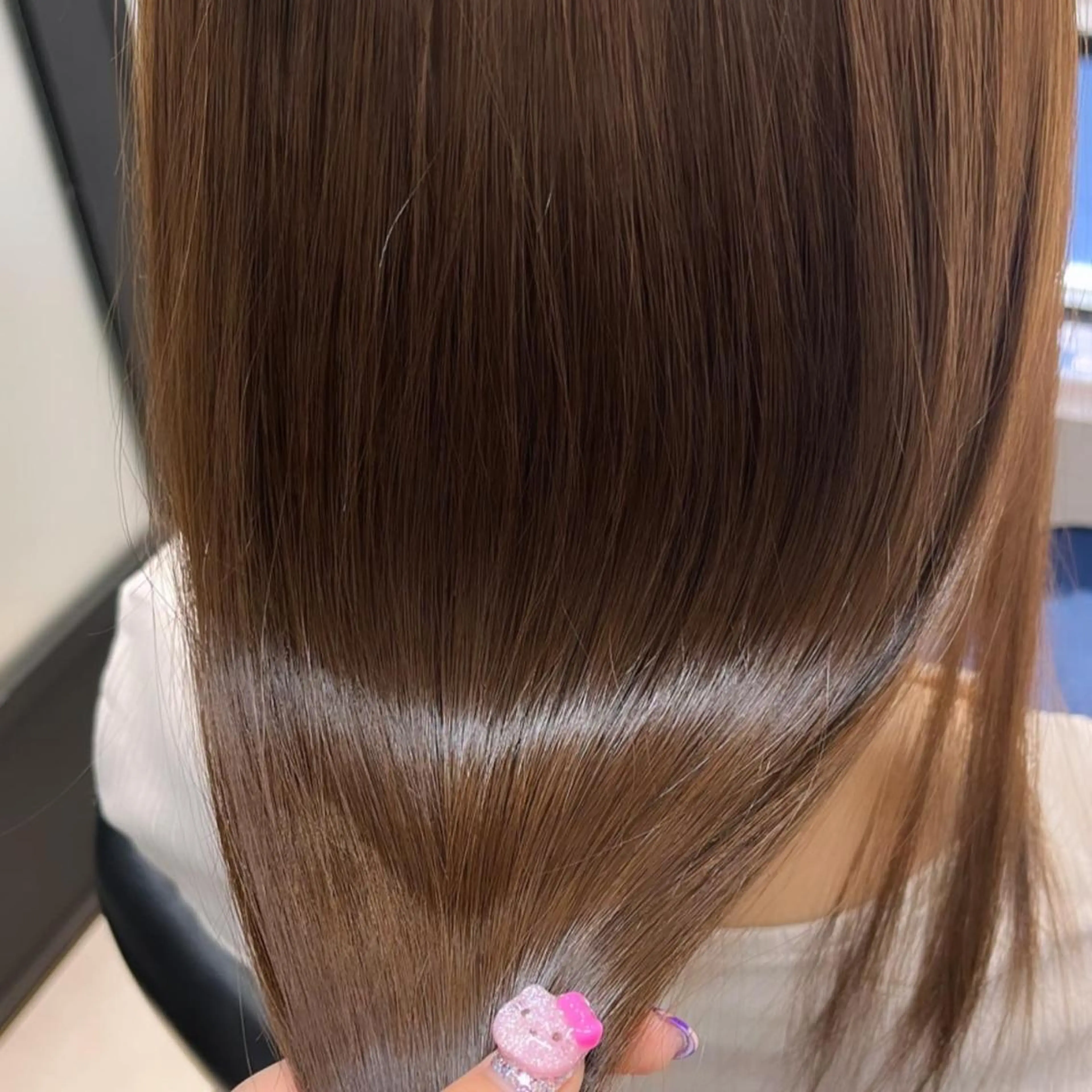 ロング トリートメント 髪質改善/縮毛矯正 艶カラー/珠聡のヘアスタイル