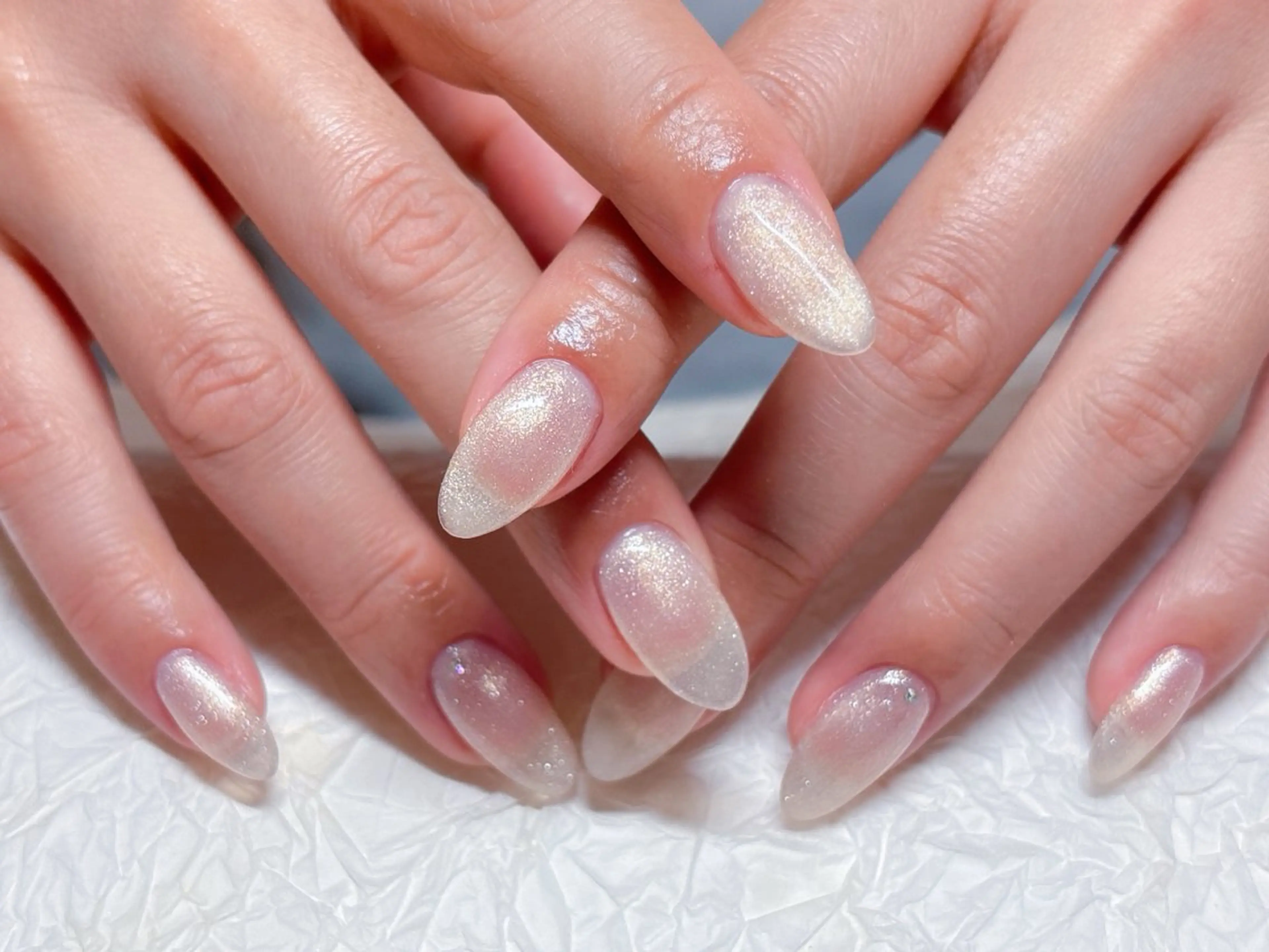 ネイル アートネイル オーロラネイル チークネイル フラッシュネイル フットネイル ハンドネイル ゆ か_Nails💫のネイルデザイン