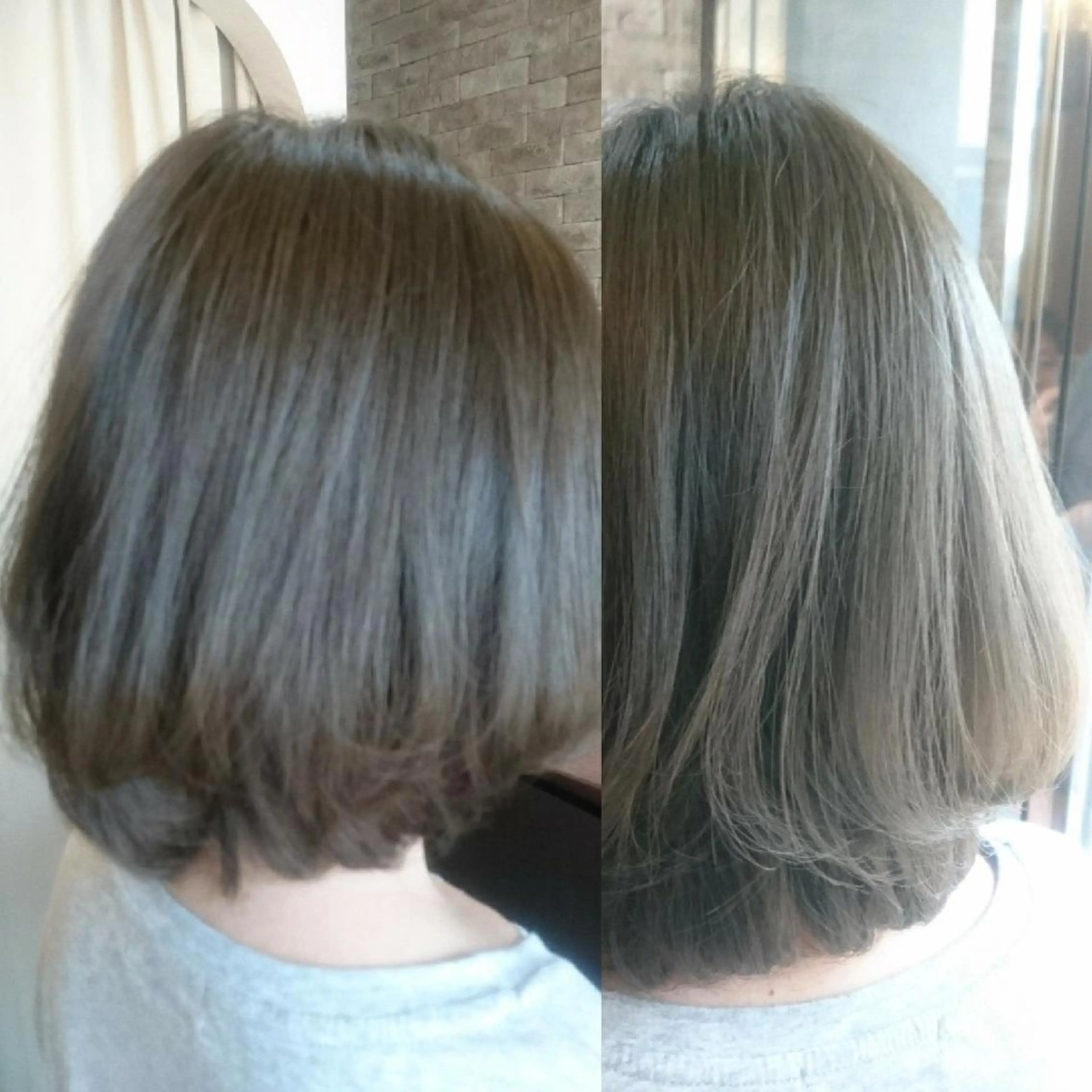ショート カラー グレージュ ヘアカラー トリートメント 美髪 カラーリストのヘアスタイル