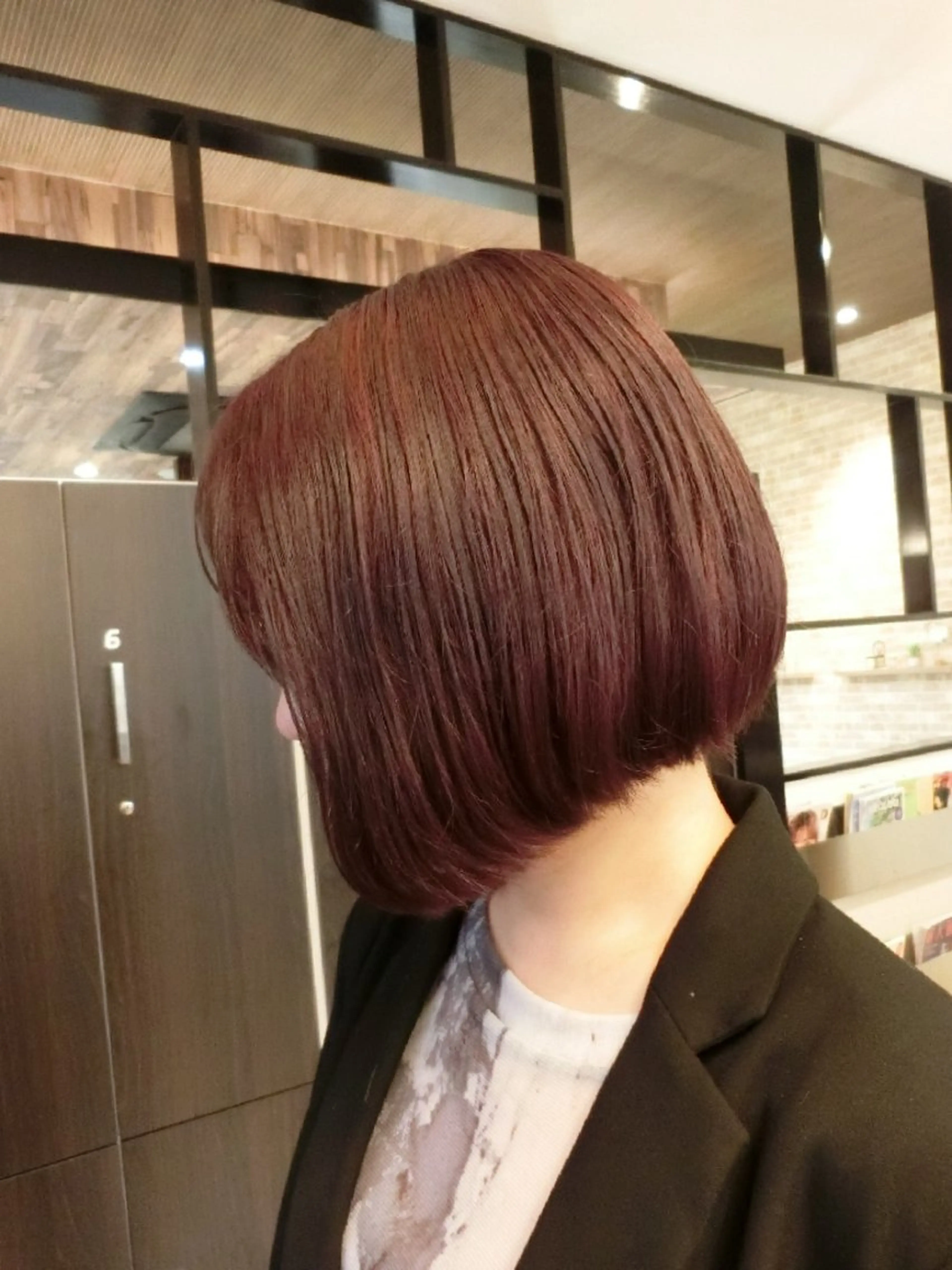カラー ミディアム ma cherie 三浦直美のヘアスタイル