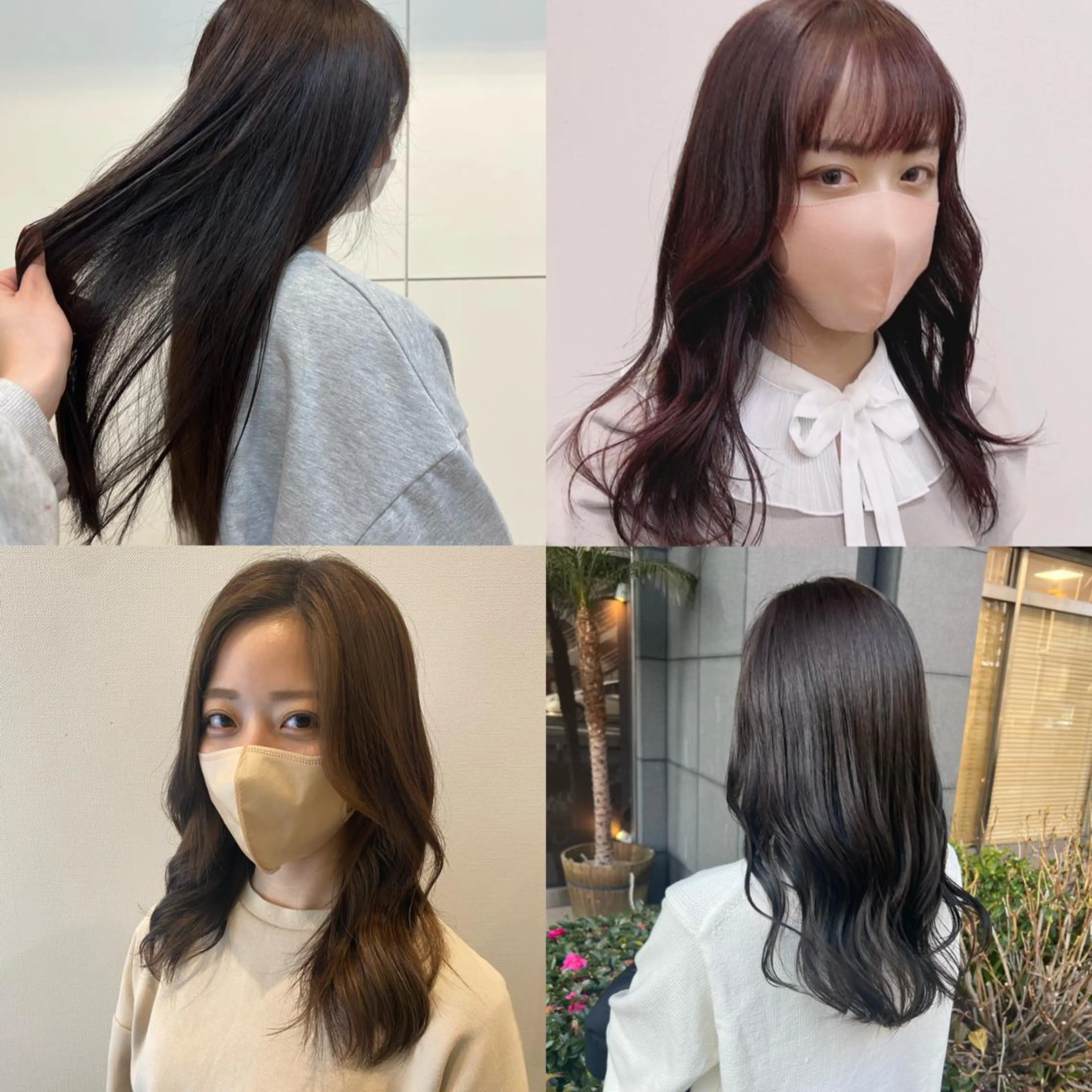 カラー SOYONなんば店 ／韓国風のヘアスタイル