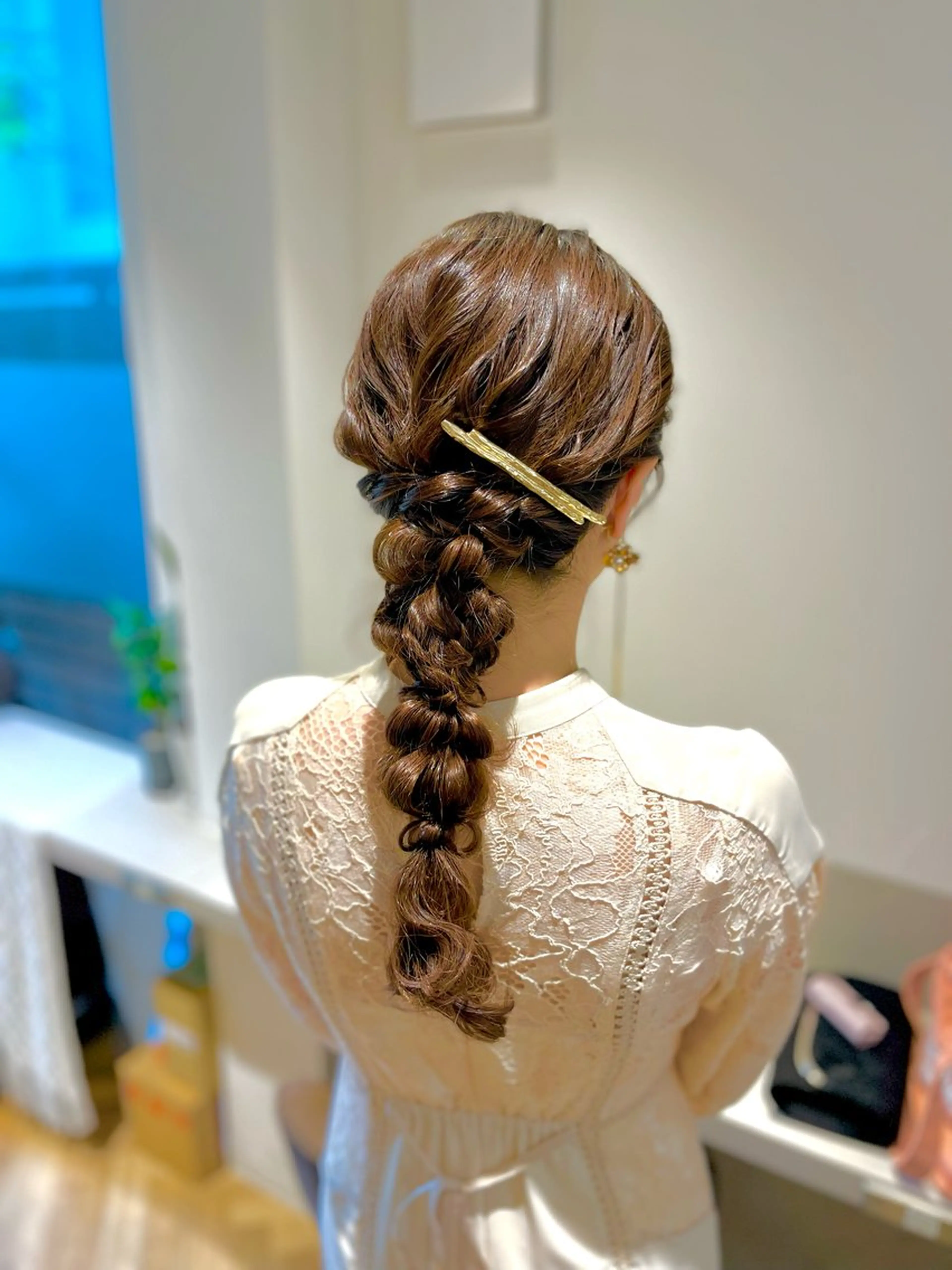 ヘアアレンジ 玉ねぎヘアー ヘアセット 似合わせヘアメイク 💐オダギリチアキのヘアスタイル