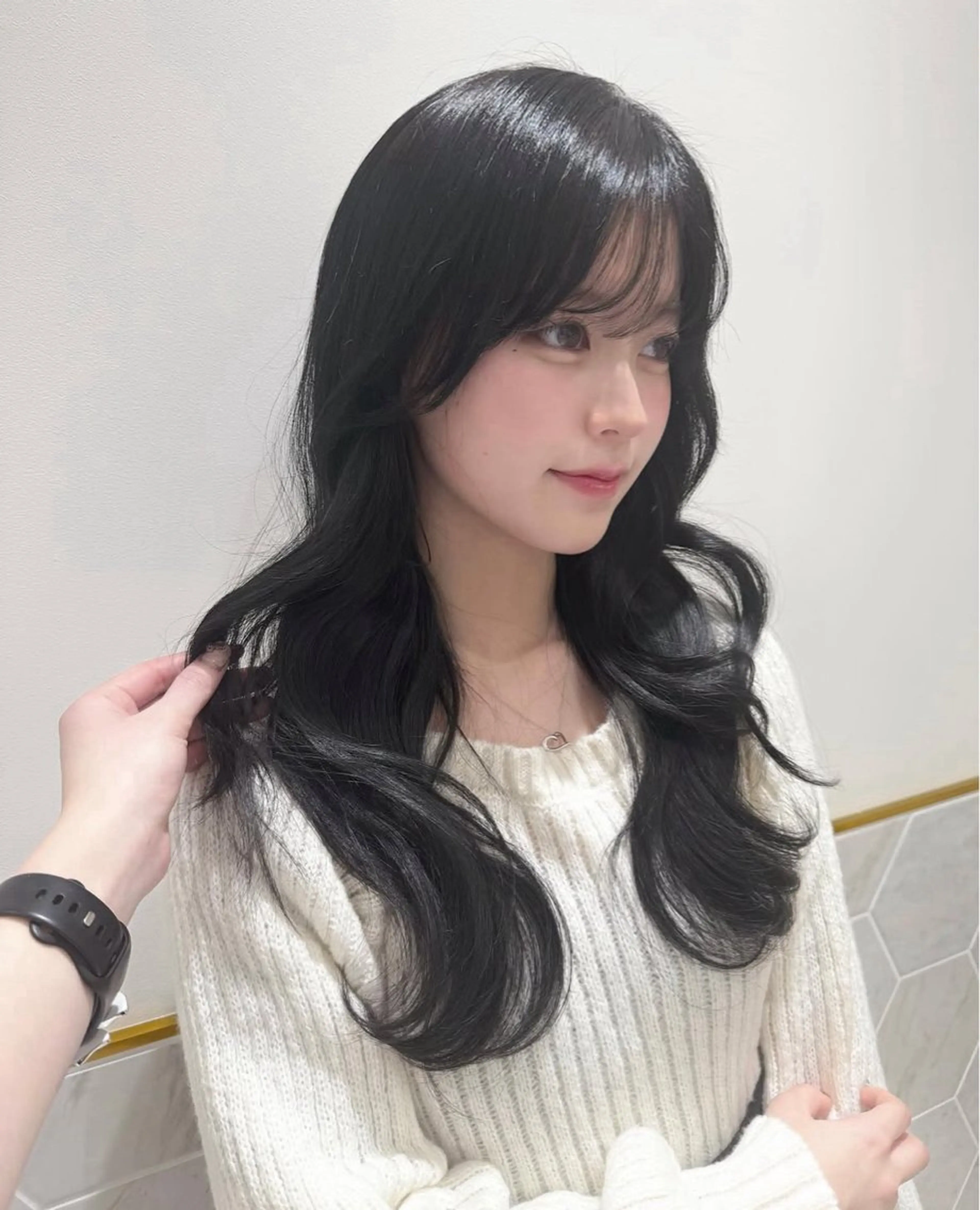 ロング カラー ヘアカラー costes 今井芽依のヘアスタイル