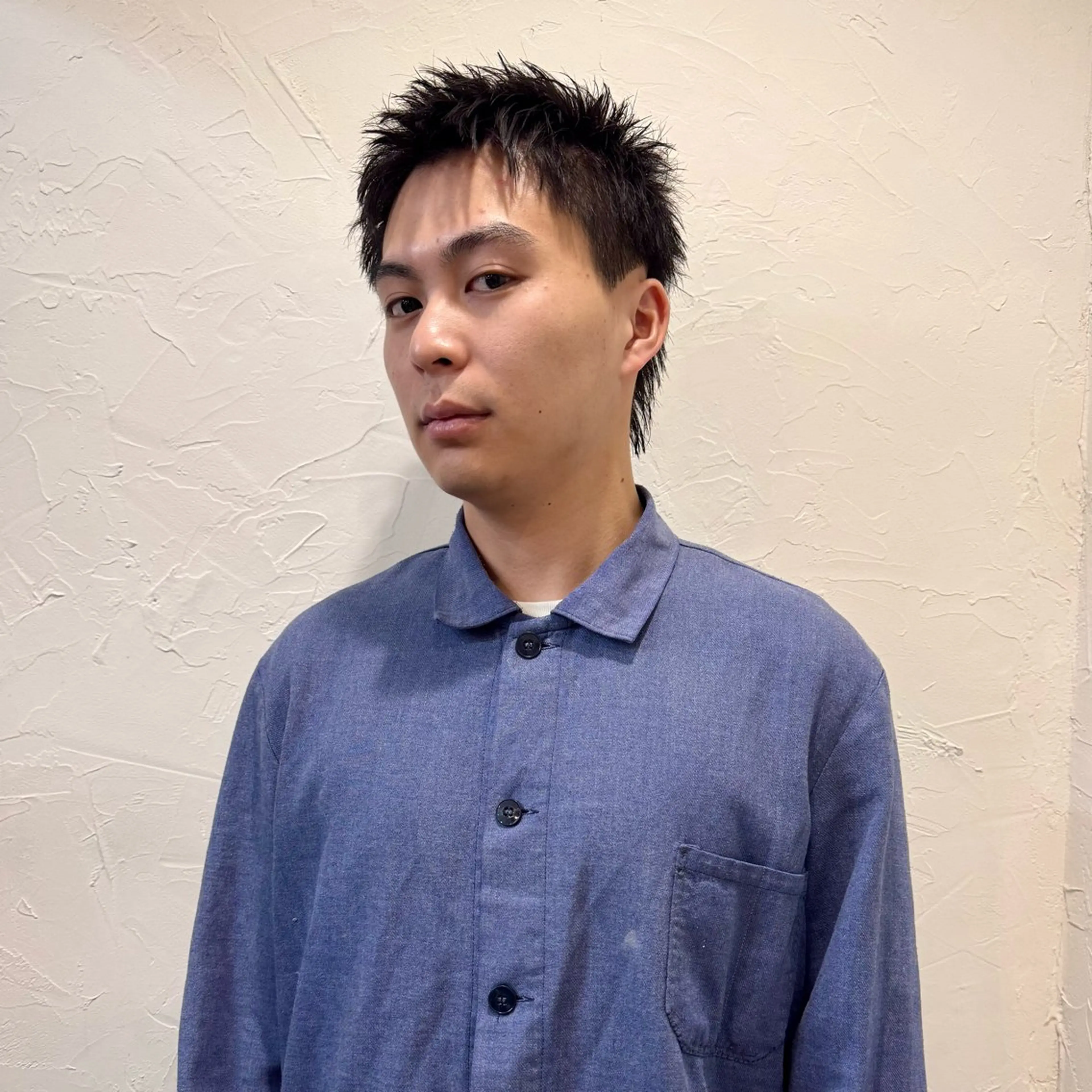 ショート メンズ アップバング メンズ就活ヘア メンズパーマ メンズショート スパイキーショート カット ヘアセット 【池袋/スパイキー ショート】ⓝⓘⓜⓤのヘアスタイル