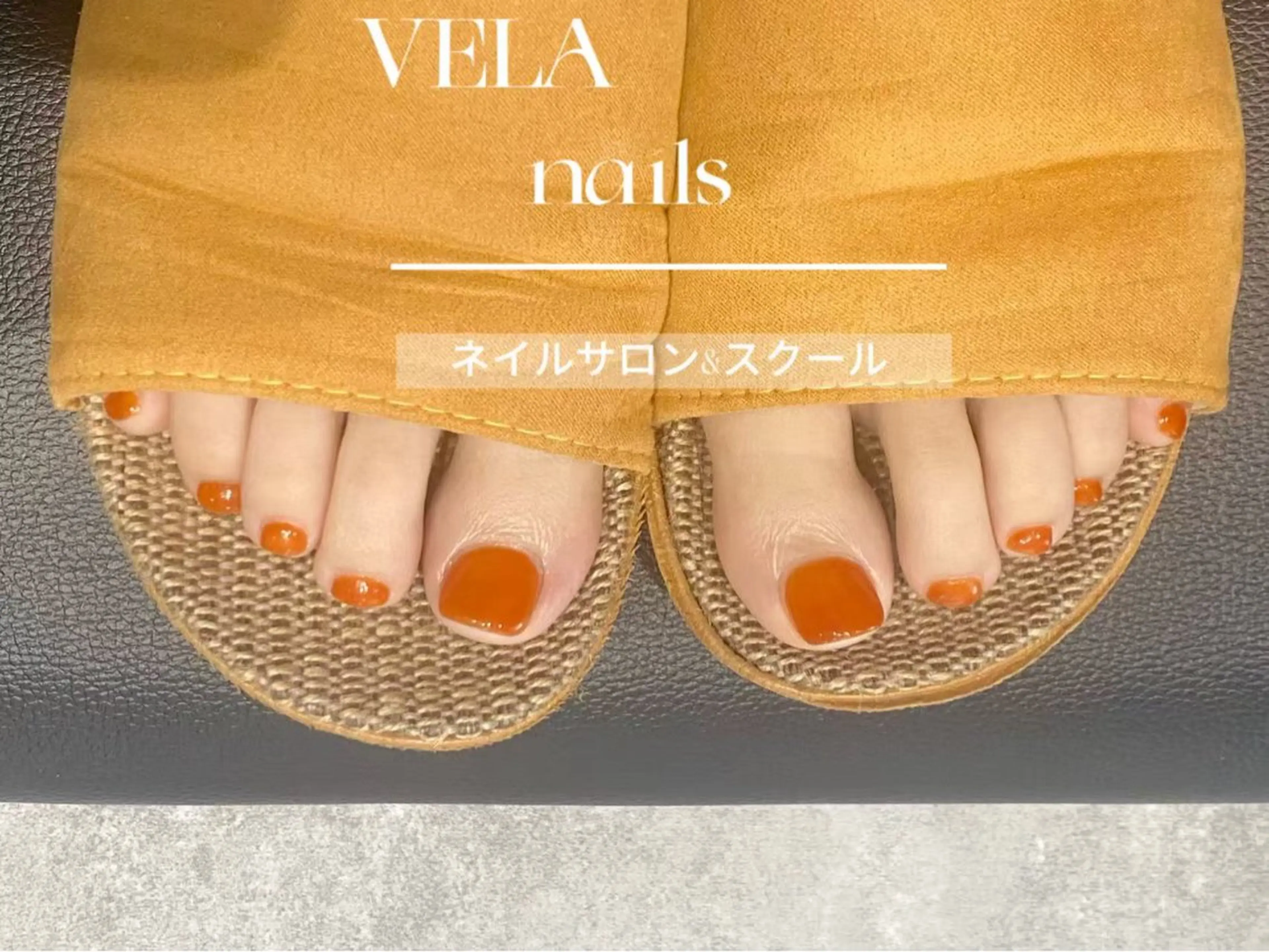 フットワンカラーorラメ　フットバス付きの写真