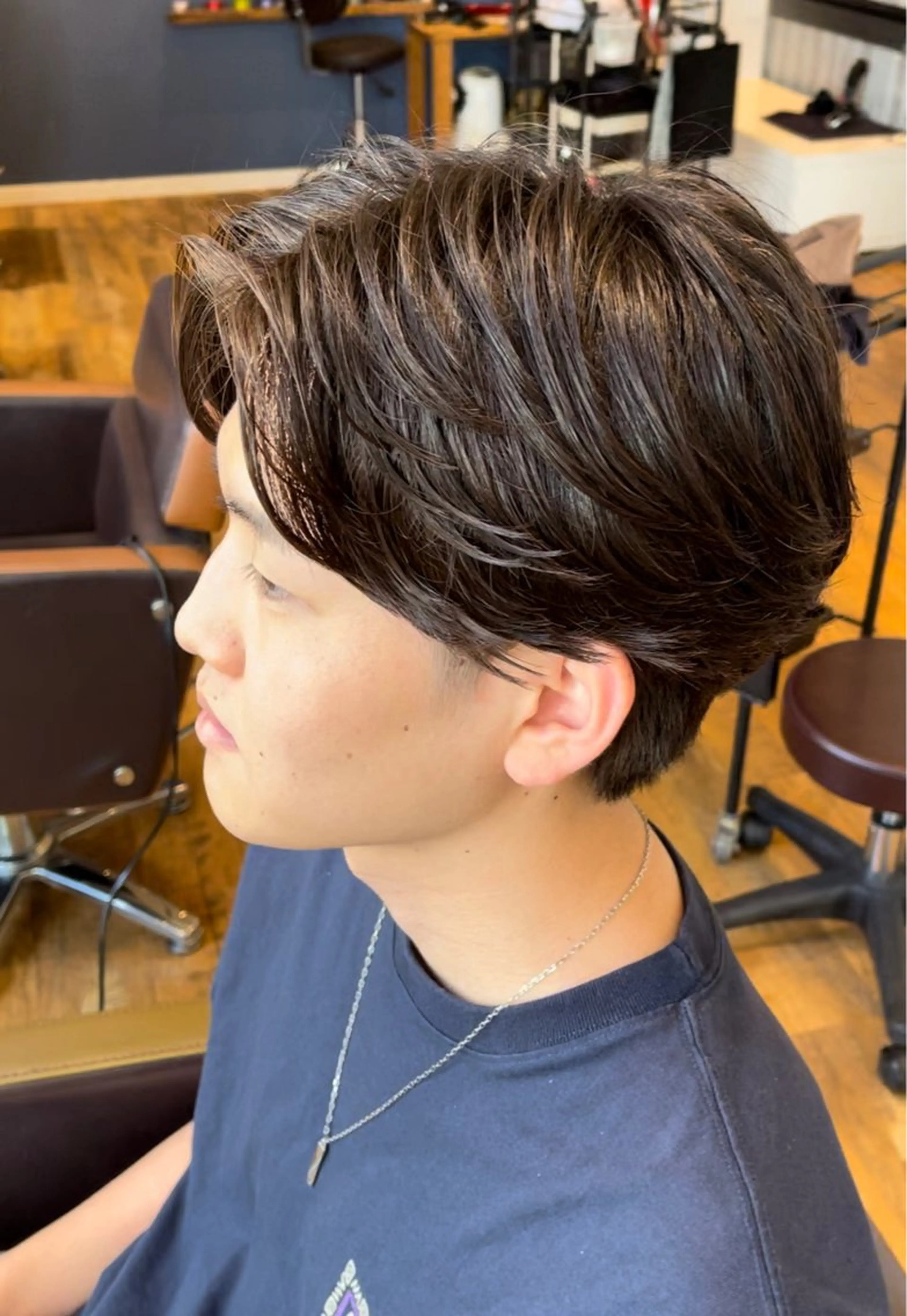 パーマ メンズ カルマパーマ メンズ韓国風 メンズパーマ カット パーマ CUORE HAIR ange水戸所属・🌟パーマリスト 鈴木雄大🌟のヘアスタイル