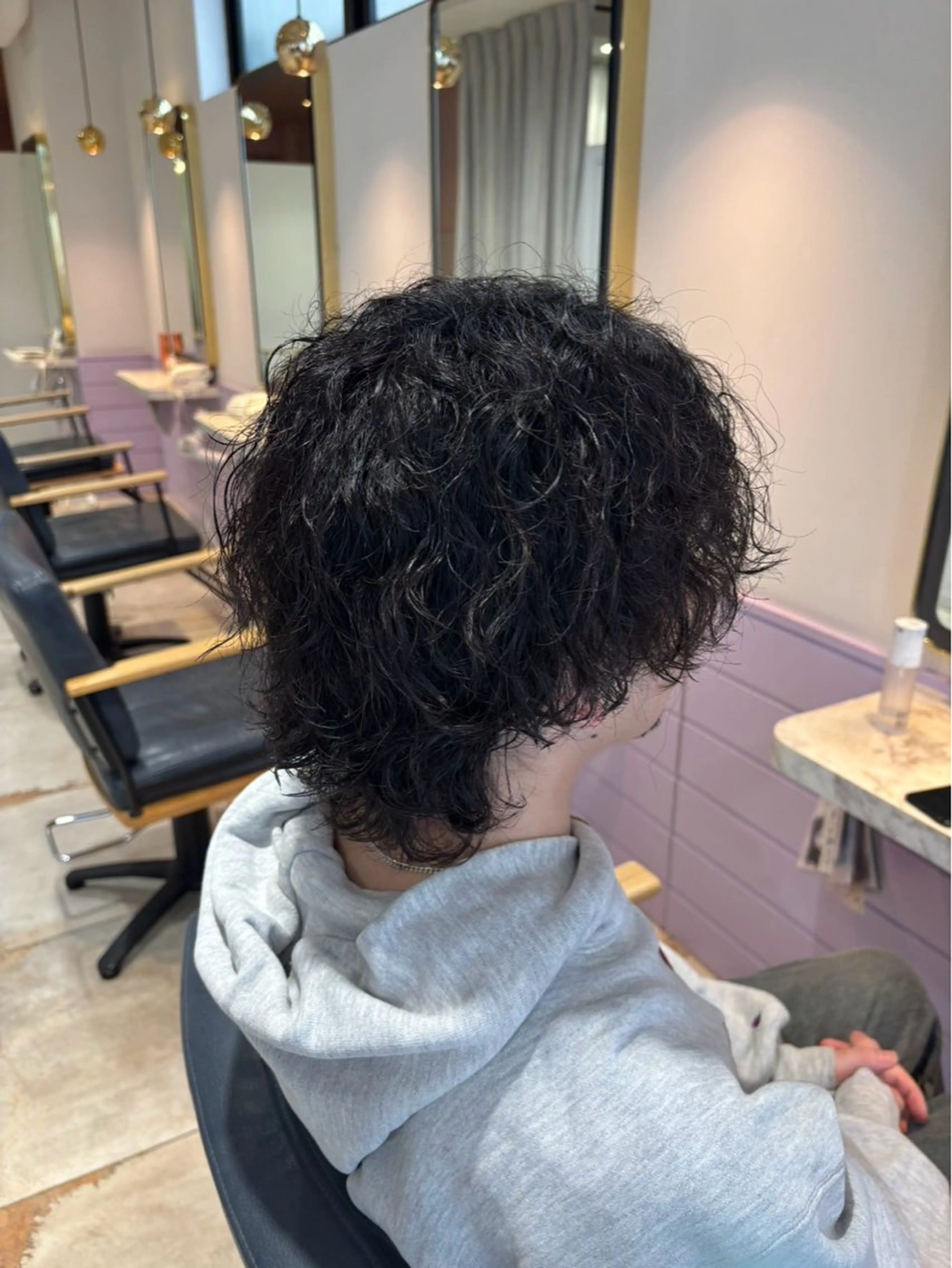 メンズ カット パーマ センターパート/ メンズ特化/日向🔥のヘアスタイル