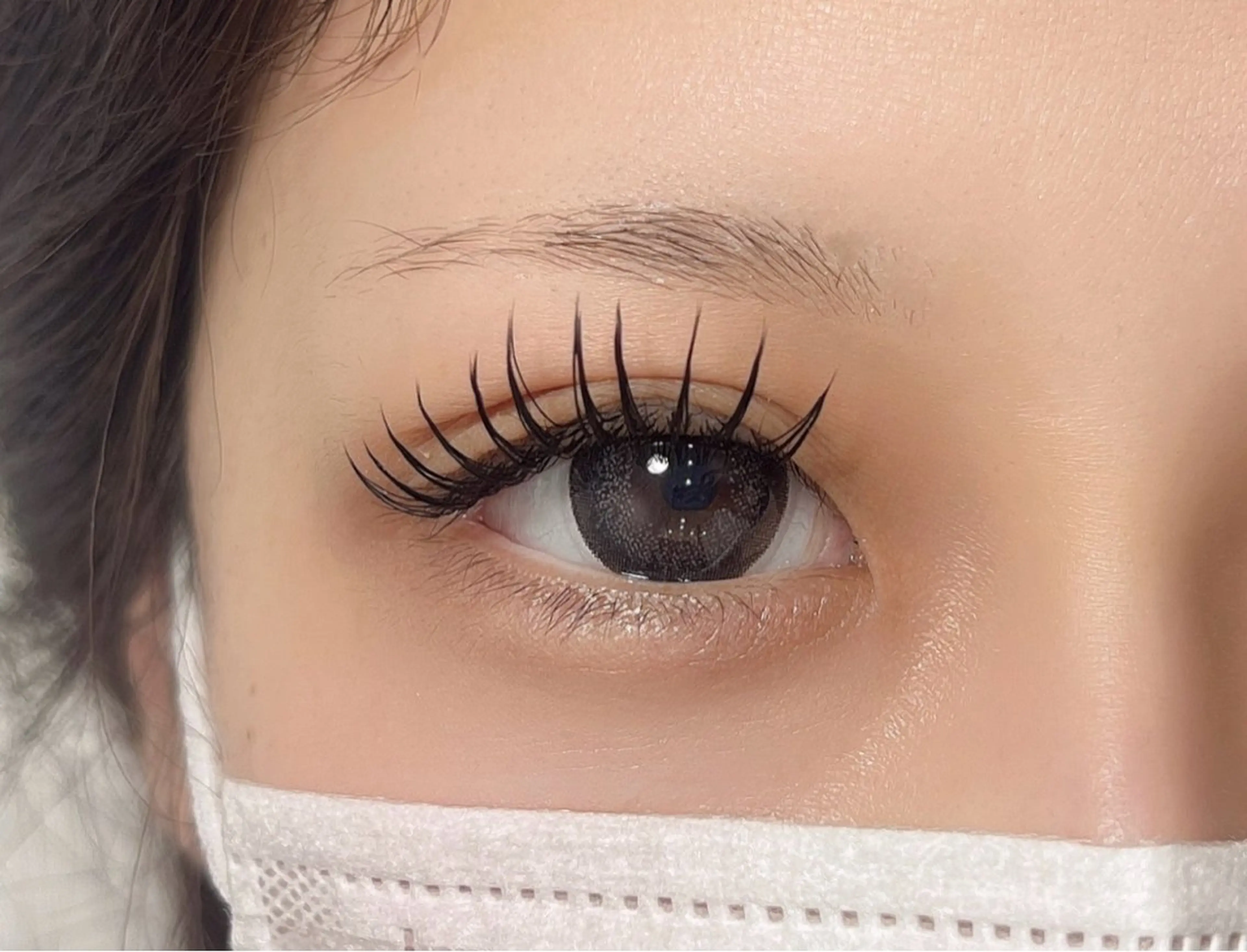 【RUKA施術歴10年】フラットラッシュ 100本   コーティング込の写真