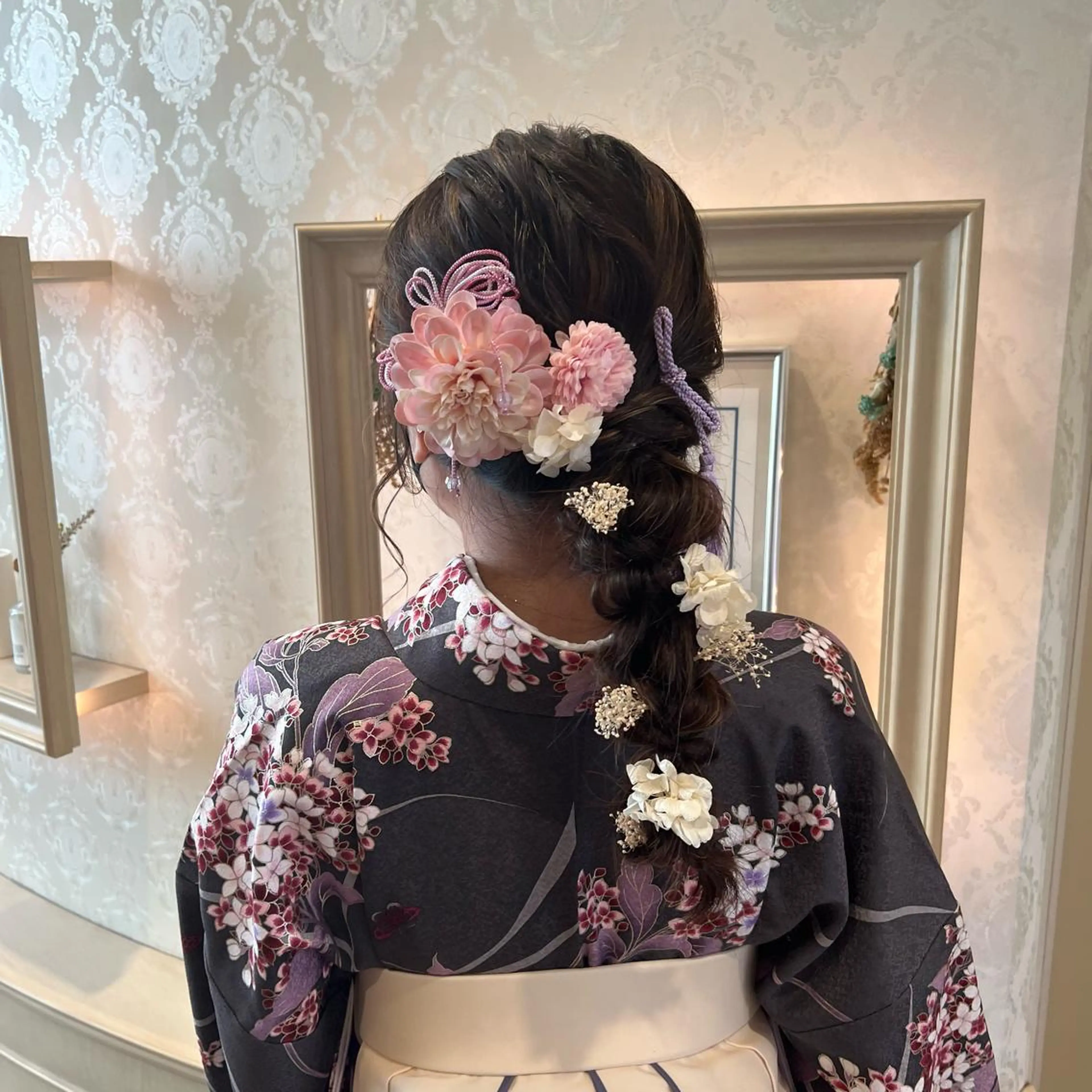 ヘアアレンジ 卒業式のヘアスタイル SALOWIN川崎WEST店所属・🌷川崎/アレンジ/ 暖色ボブ/コトネ🌷のヘアスタイル