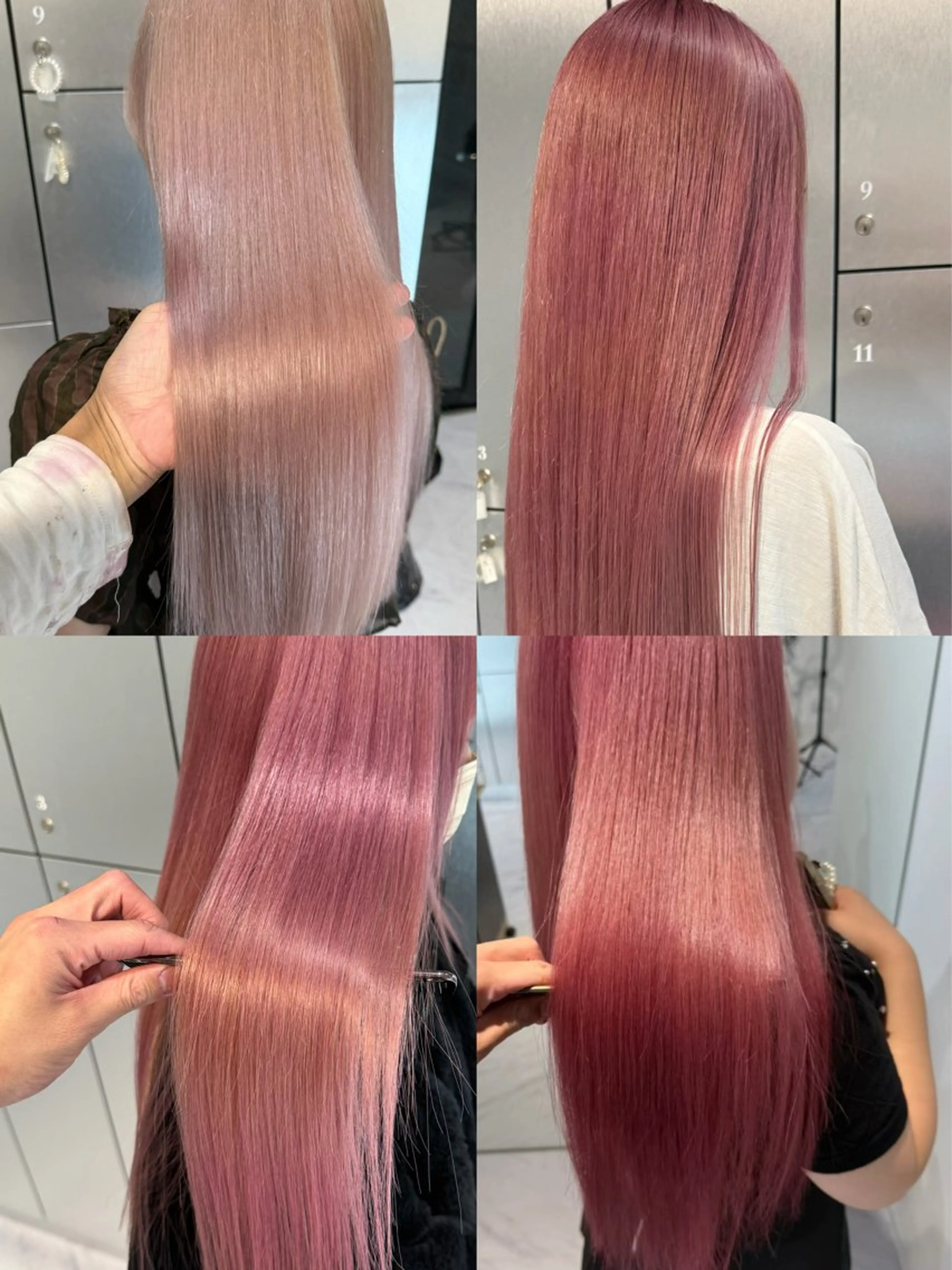 《🌟初回限定🌟🫧憧れのツヤサラハイトーンに🫧》🖤ブリーチ＋カラー＋トリートメント＋シャンプーブロー🖤の写真