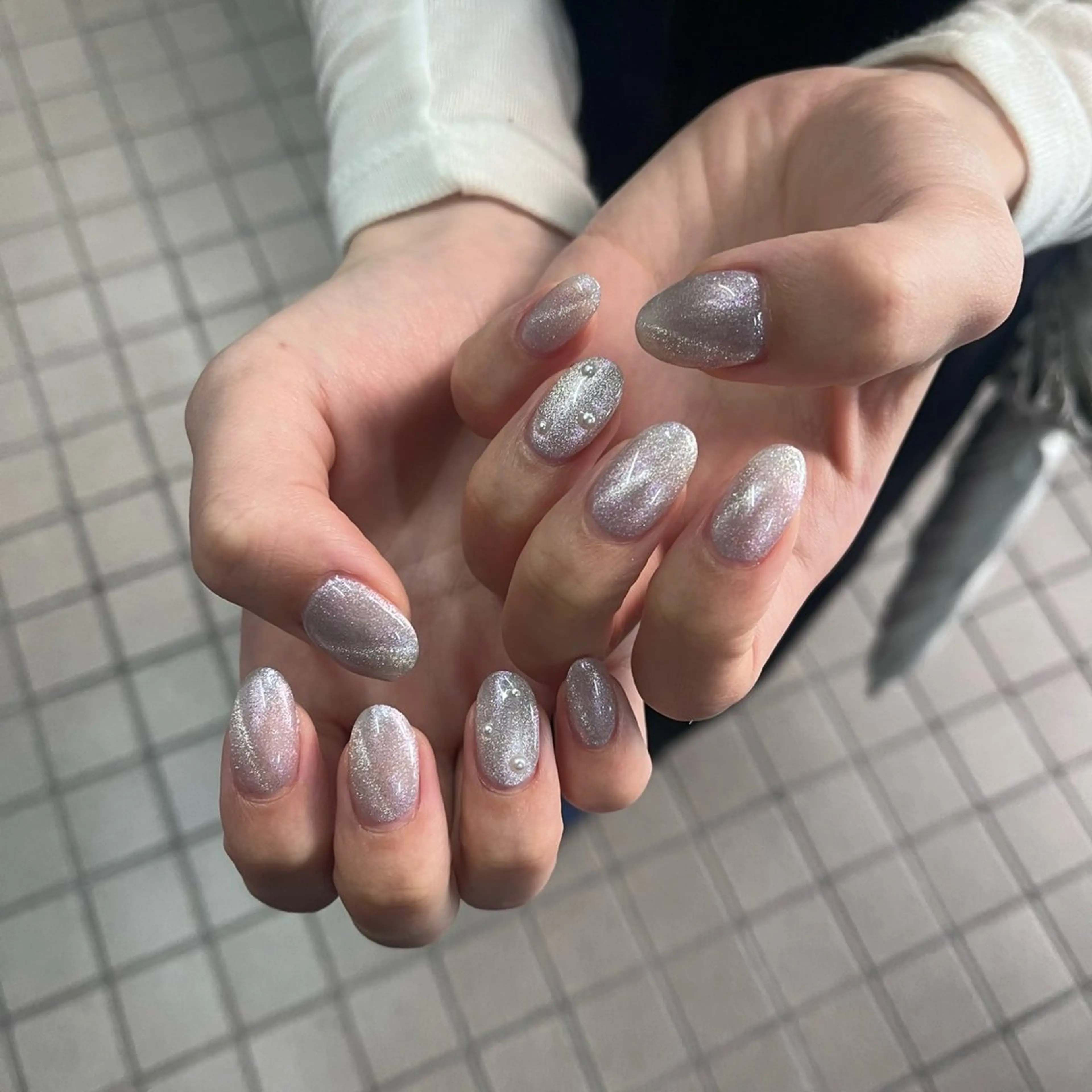 ネイル オーロラネイル マグネットネイル Salon cleve所属・Nami .Oのネイルデザイン