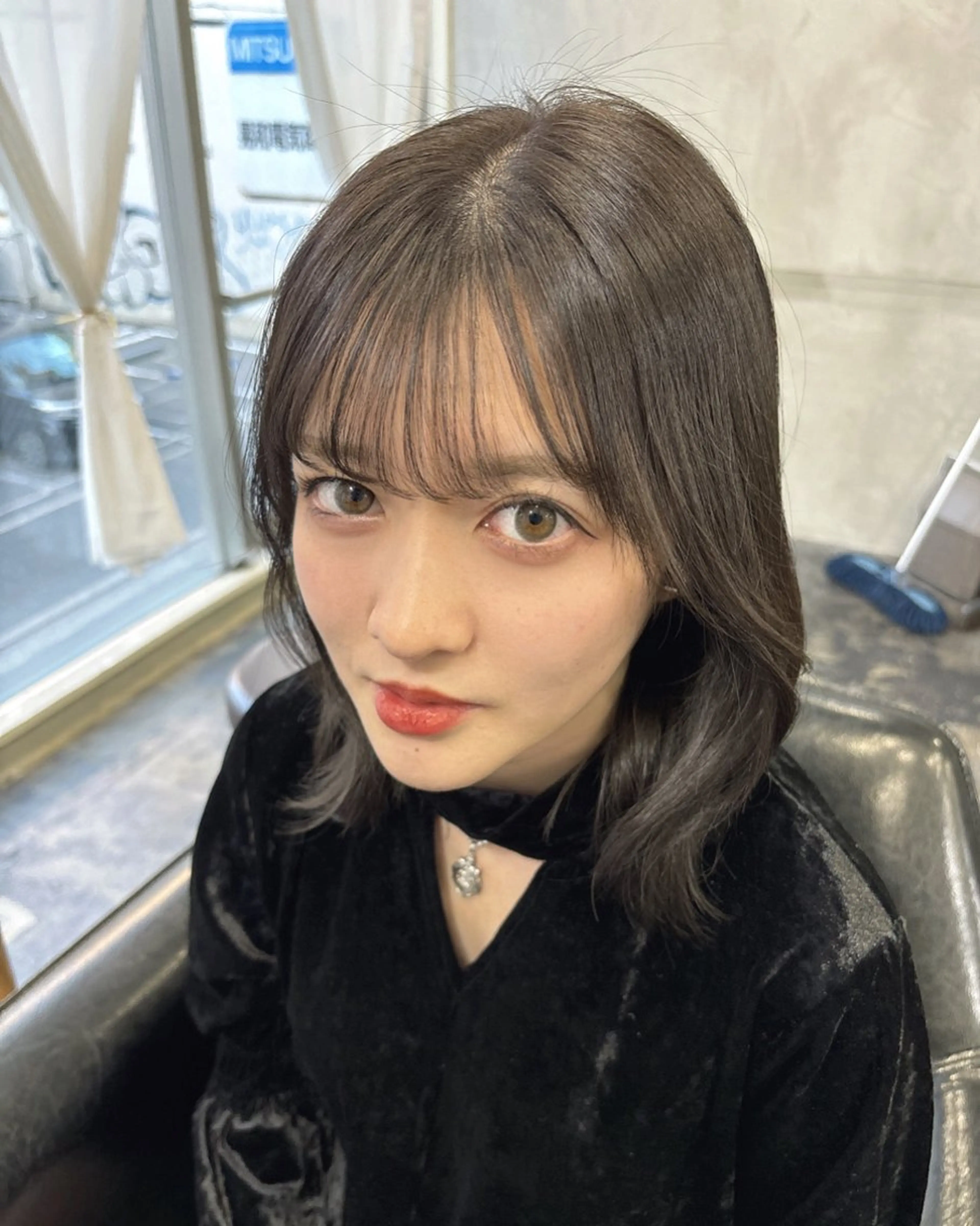 カラー アッシュ 透明感カラー fudge所属・MaisonHALU 松浦光咲のヘアスタイル