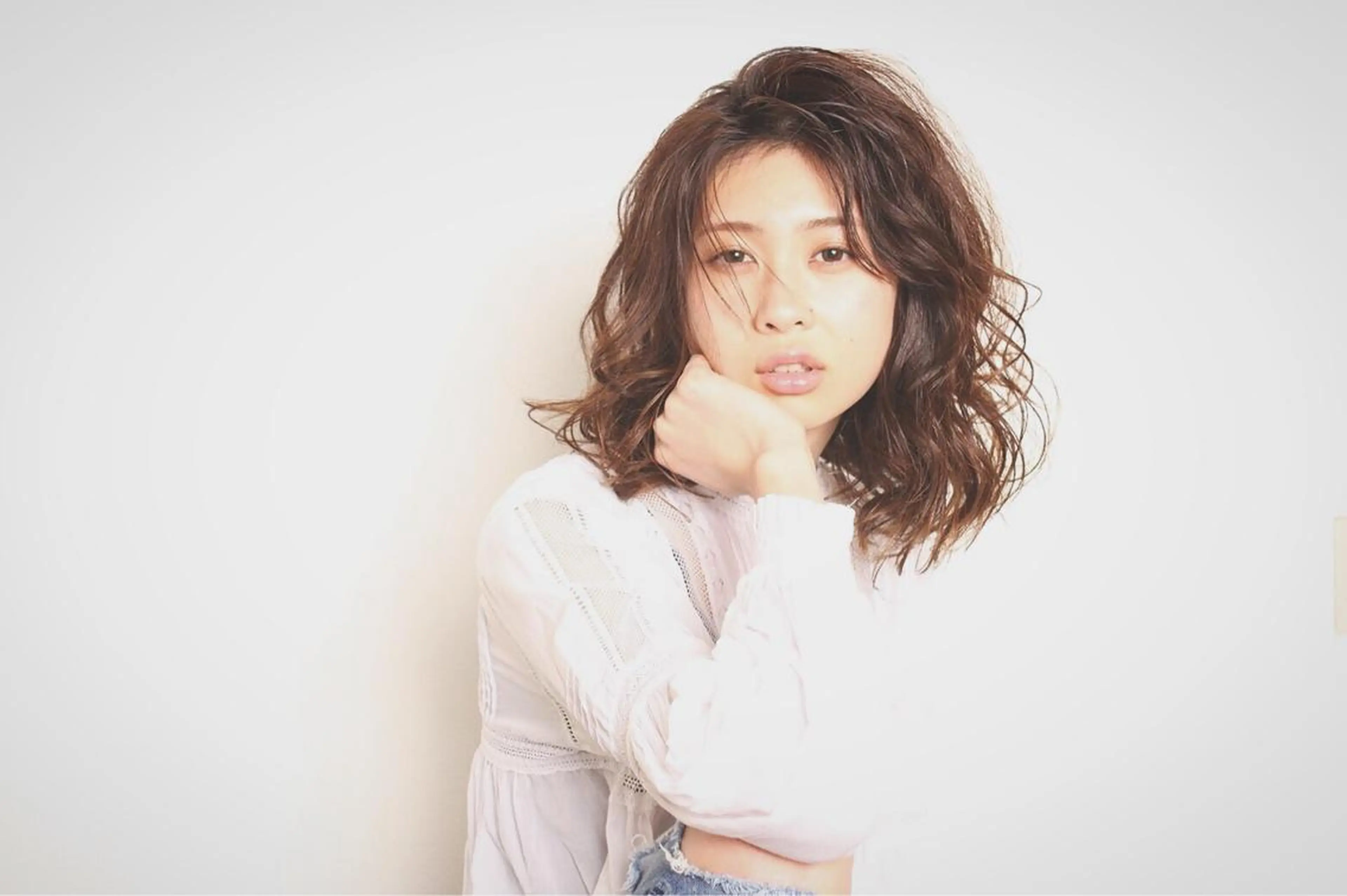 ミディアム 西川 仁のヘアスタイル
