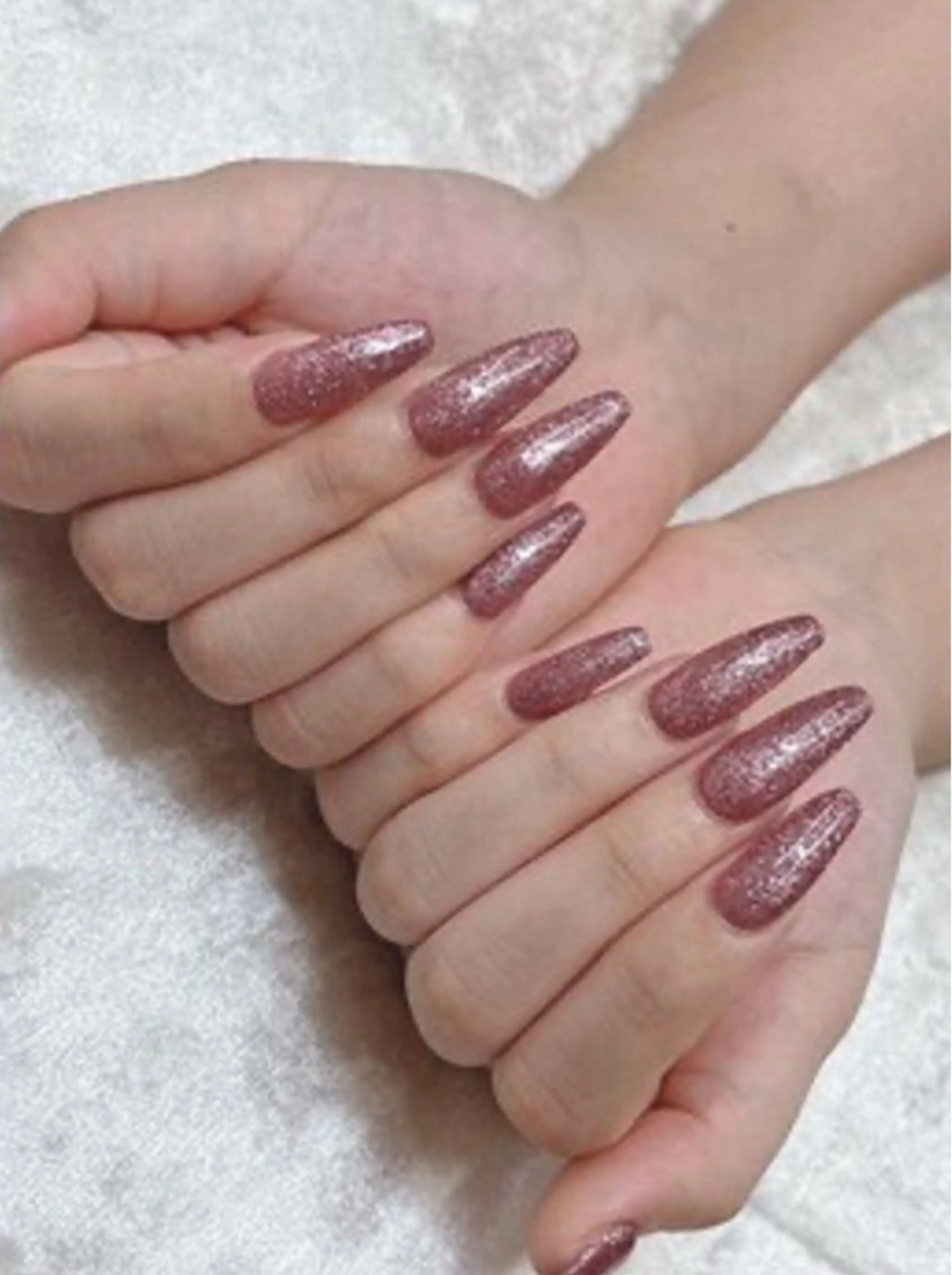 hand🩷長さ出し10本＋ワンカラーorマグネットorラメグラデーション🩷ソフトジェルオフ＋ドライケア込の写真