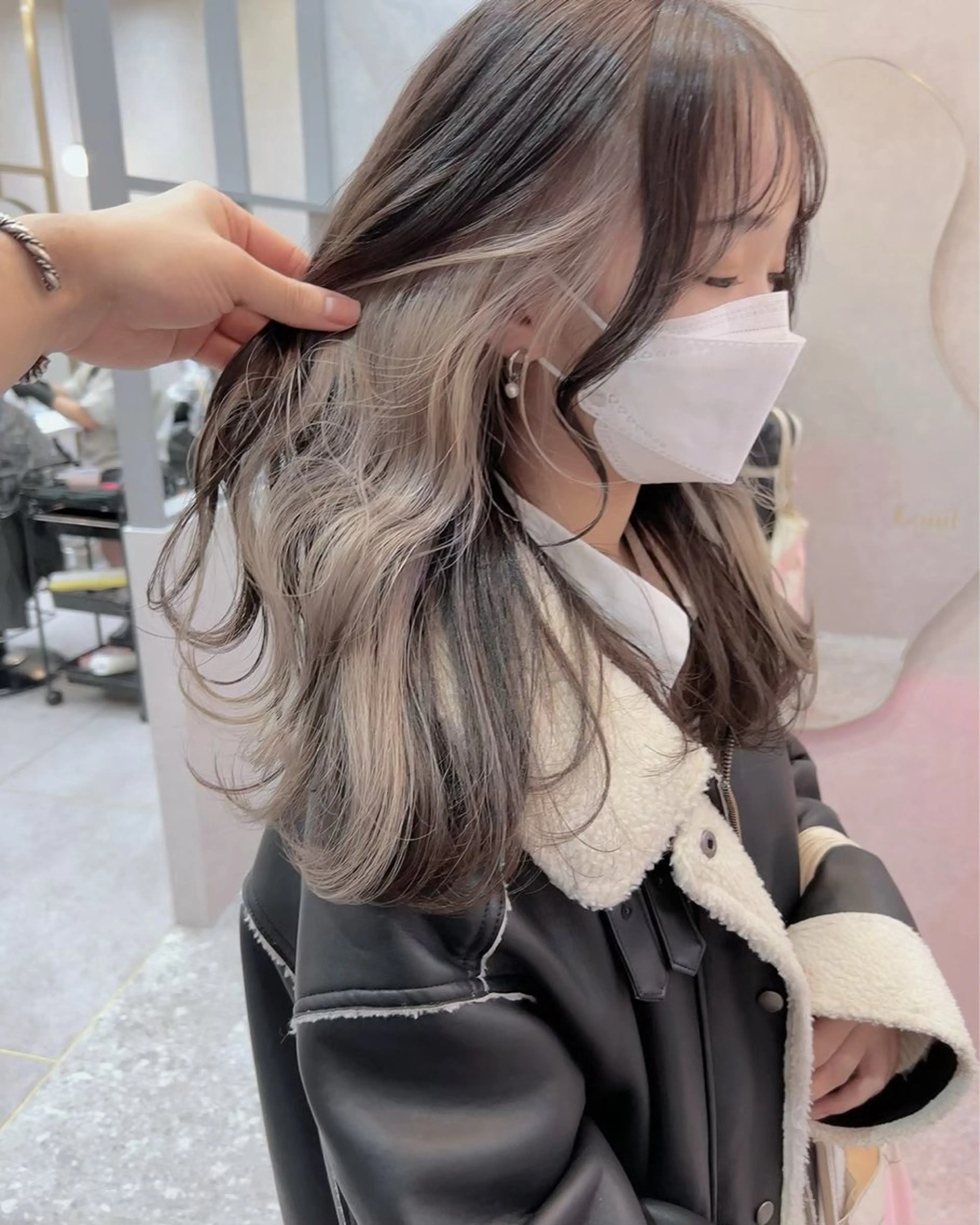 ロング カット ヘアカラー トリートメント 韓国ヘア×髪質改善 サロンmareのヘアスタイル