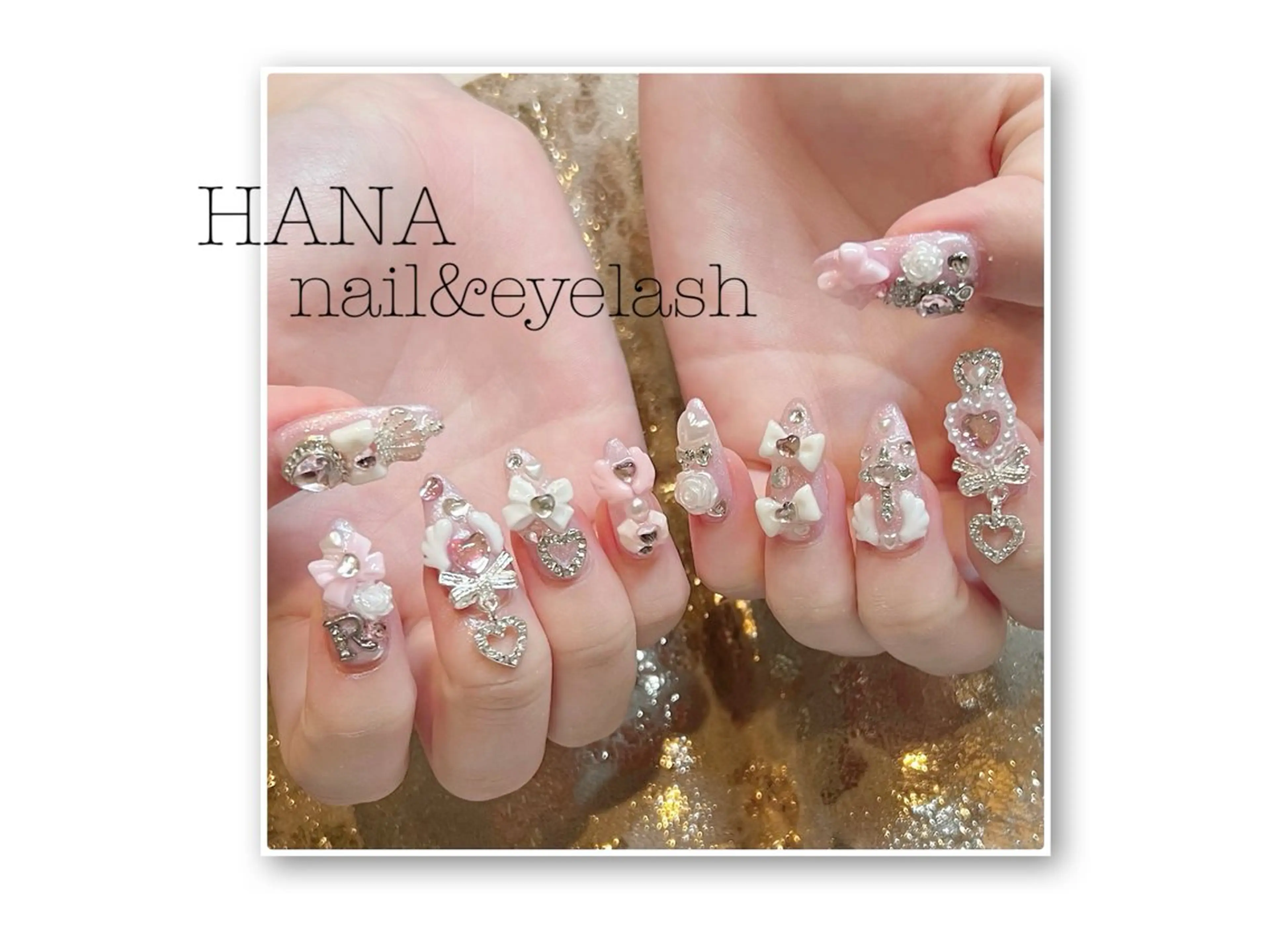ネイル ピンク H🌺 NAILのネイルデザイン