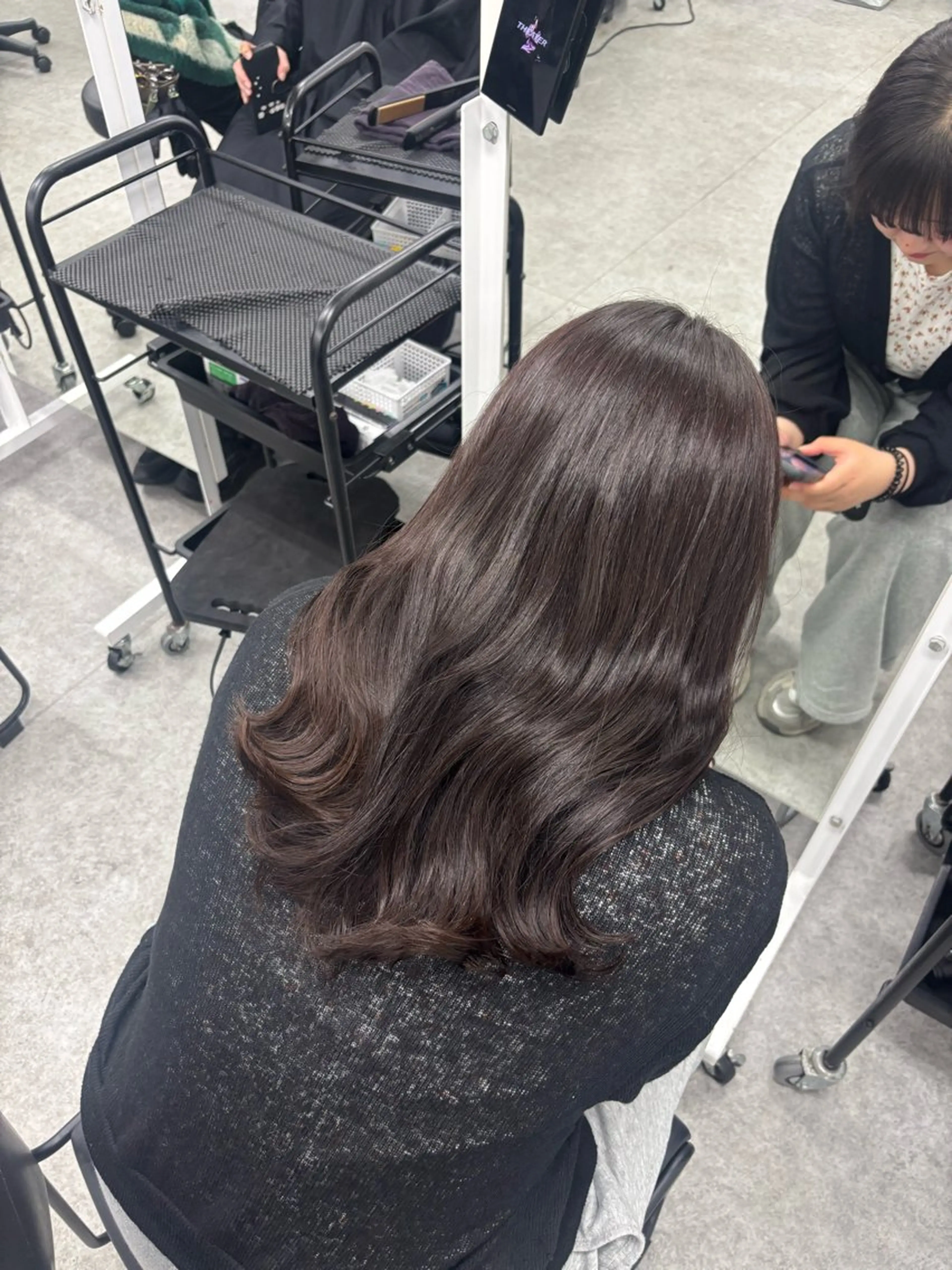 セミロング カット ヘアカラー トリートメント 似合わせcolor ʀɪɴᴏ🎶🪽のヘアスタイル