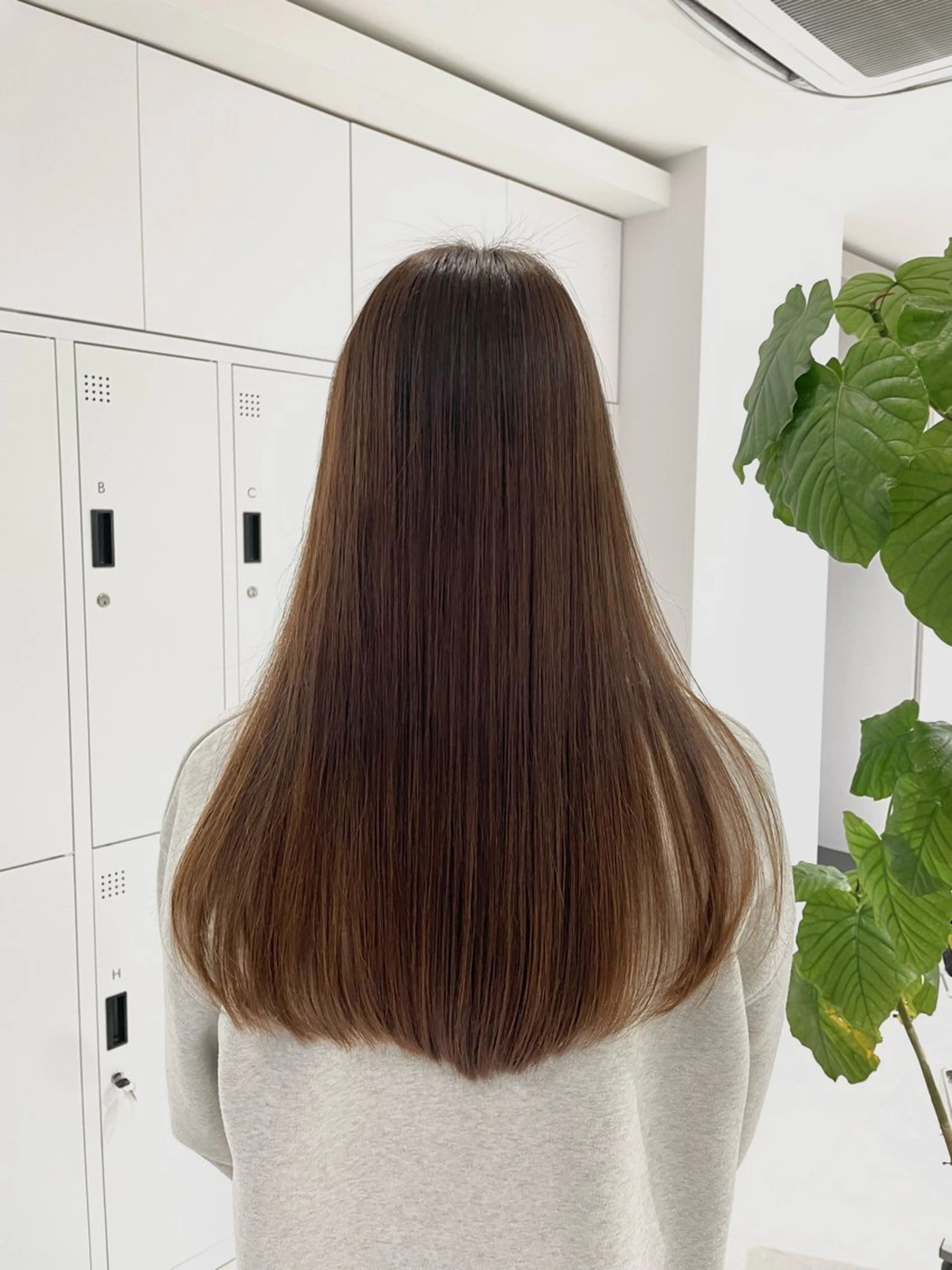 ロング カラー ヘアカラー トリートメント ヘアセット グレージュ/ベージュ /経堂/sana🌱のヘアスタイル