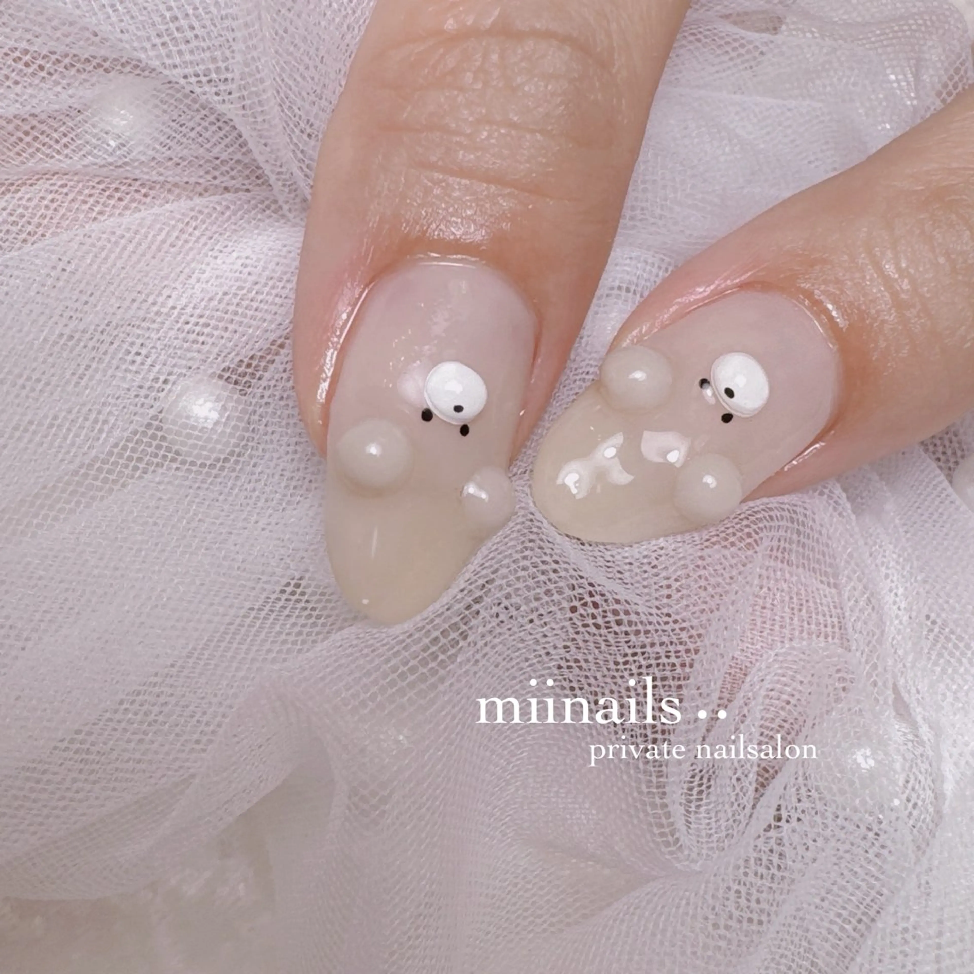 ネイル 韓国ネイル マグネットネイル ワンホンネイル ハンドネイル nailsalon miinailsのネイルデザイン