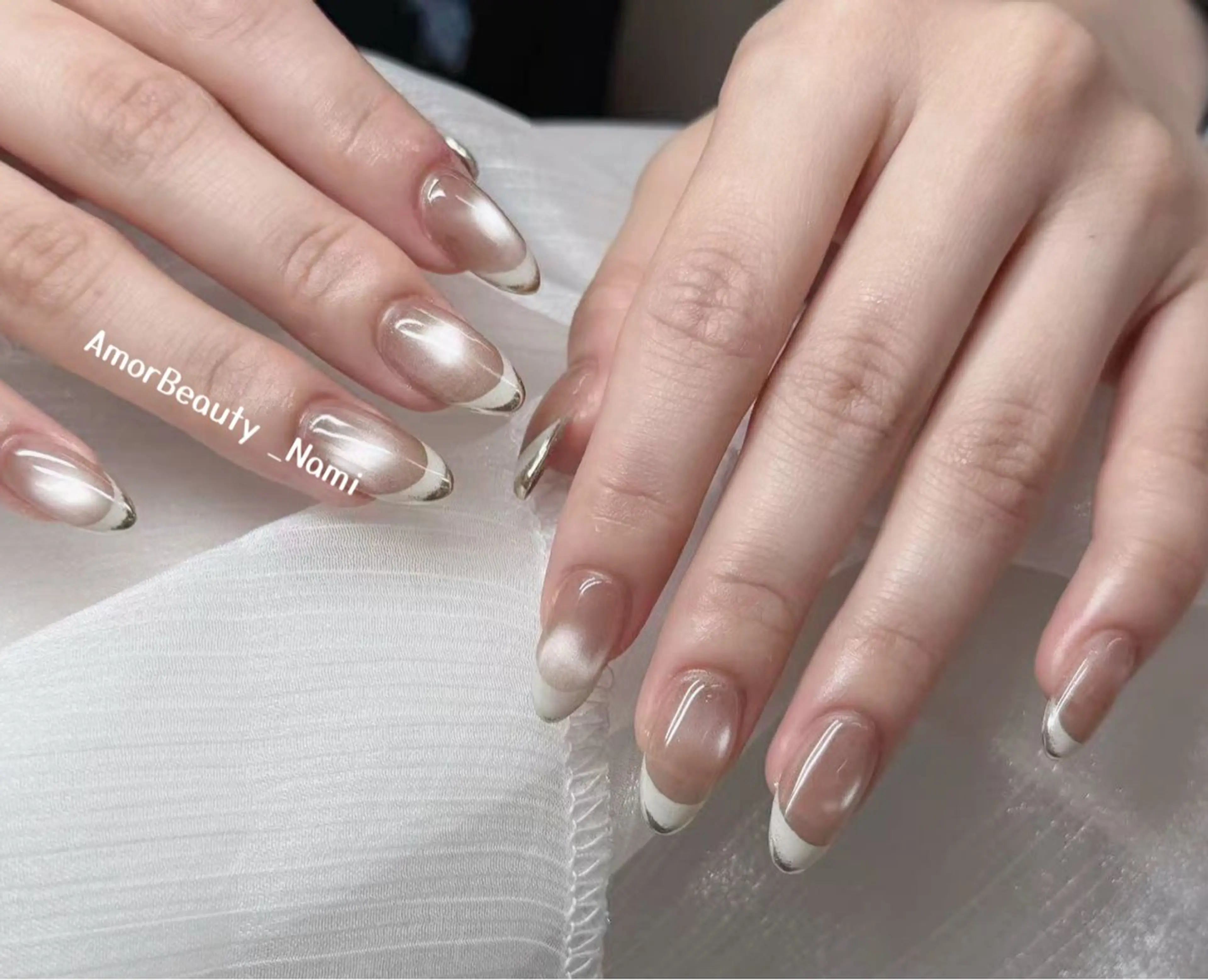 ネイル ハンドネイル ハンドケア Kaka_ パラジェル、長さだしのネイルデザイン