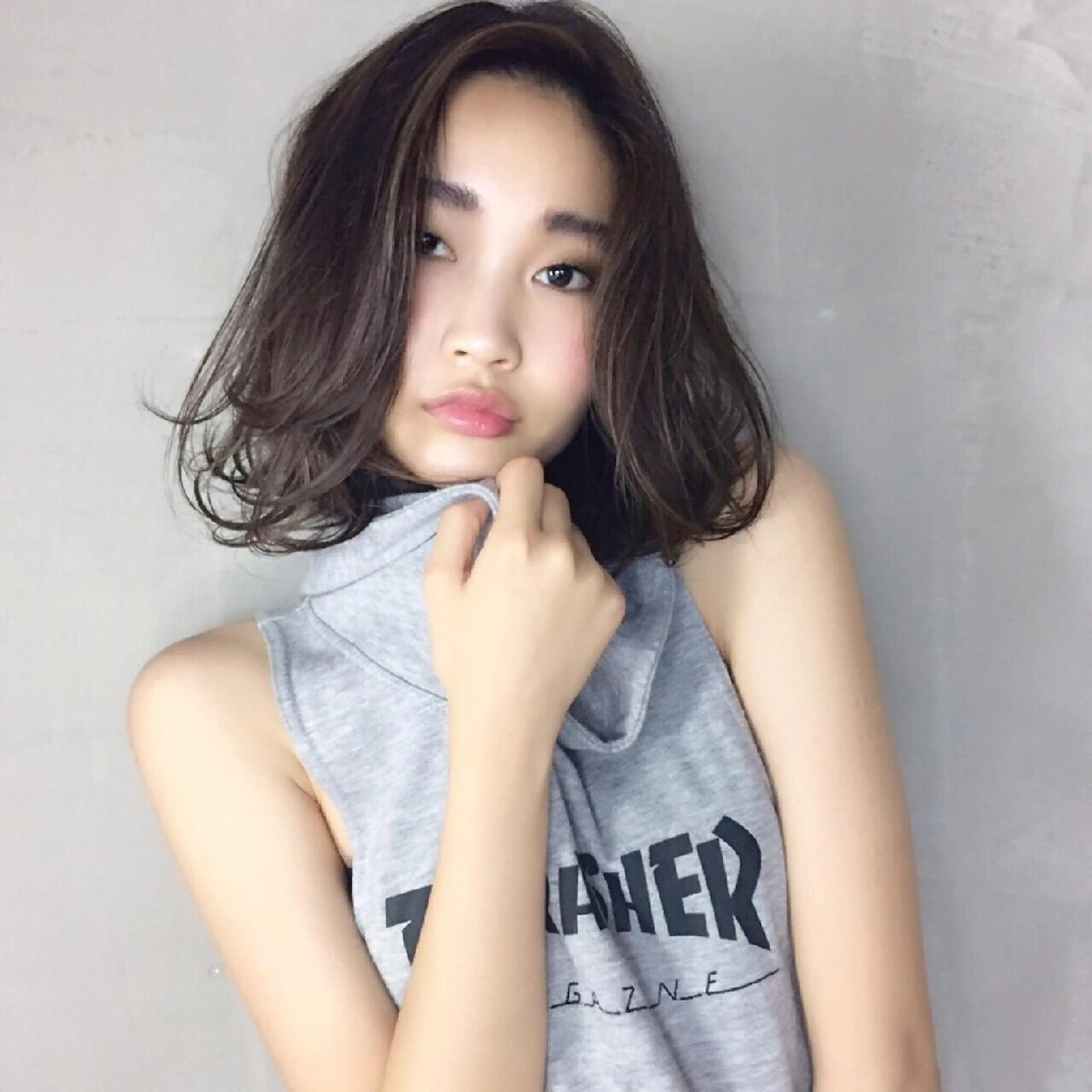 セミロング レイヤーカット ヘアメイクスタジオアビール調布所属・加藤 知恵のヘアスタイル