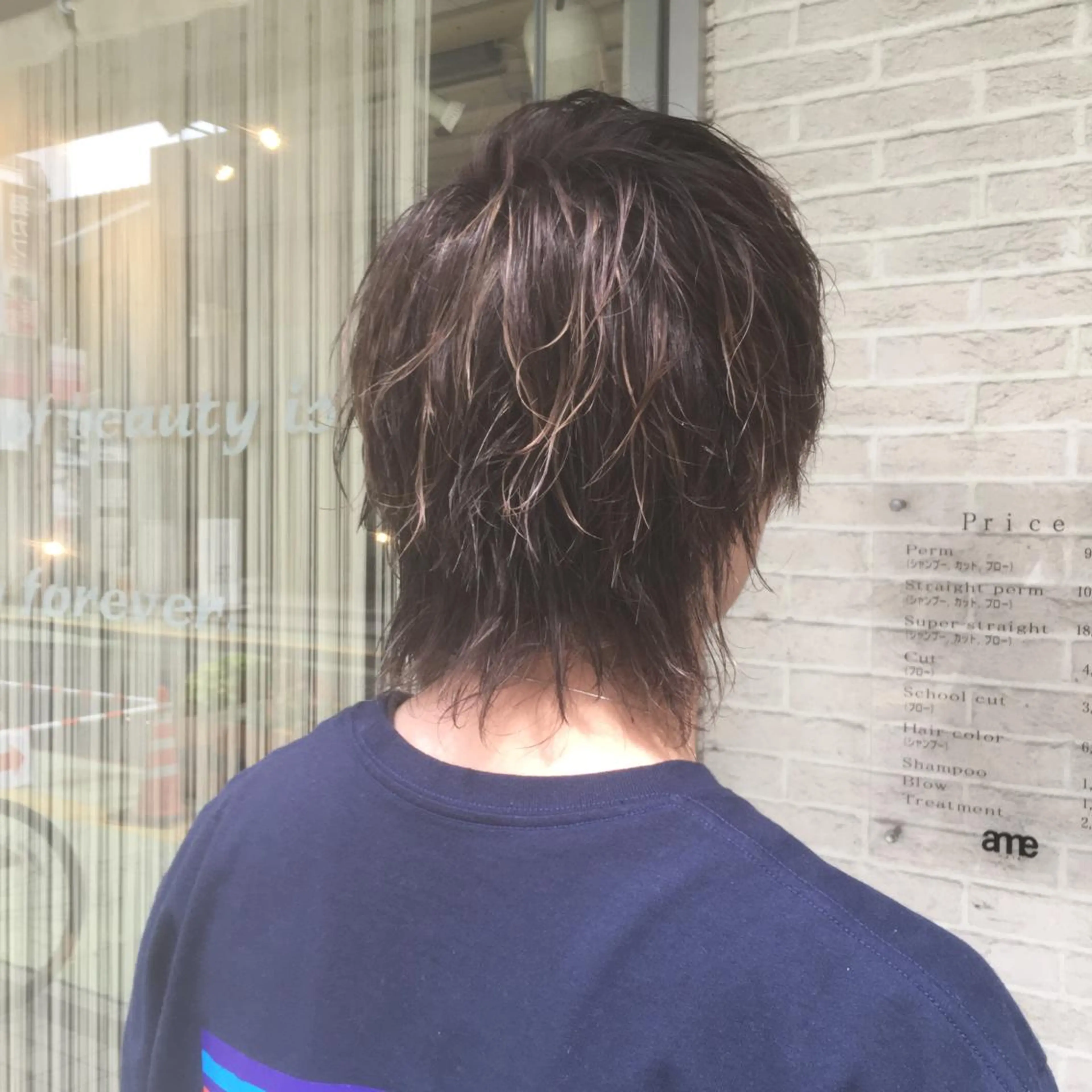 ミディアム カラー メンズ カット ヘアカラー トリートメント しのはら まどかのヘアスタイル