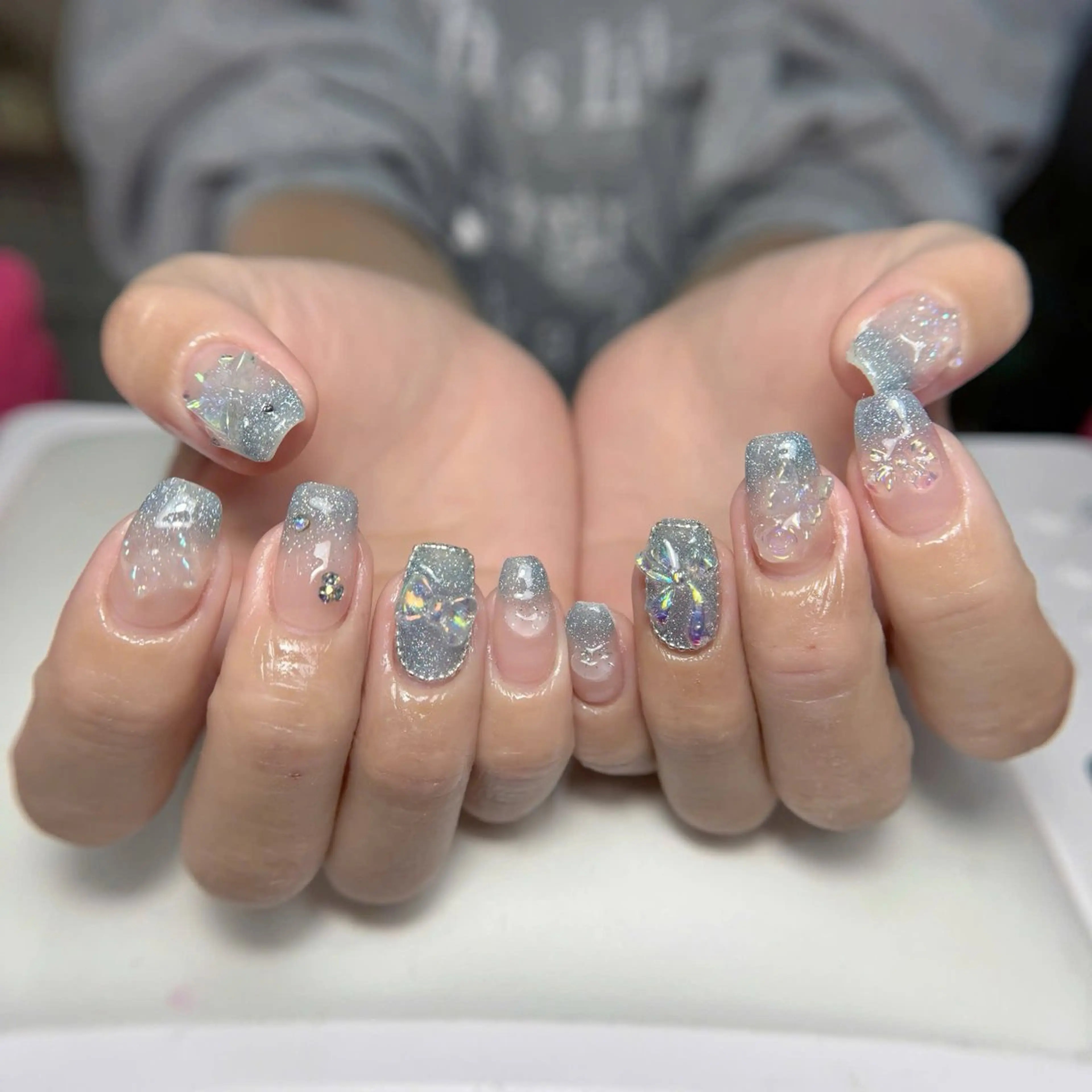 ネイル 長さ出し ジェルネイル 持ち込み オフィスネイル ワンカラーネイル ハンドネイル Michi_Nails_Salon所属・Michi Nail Staffのネイルデザイン