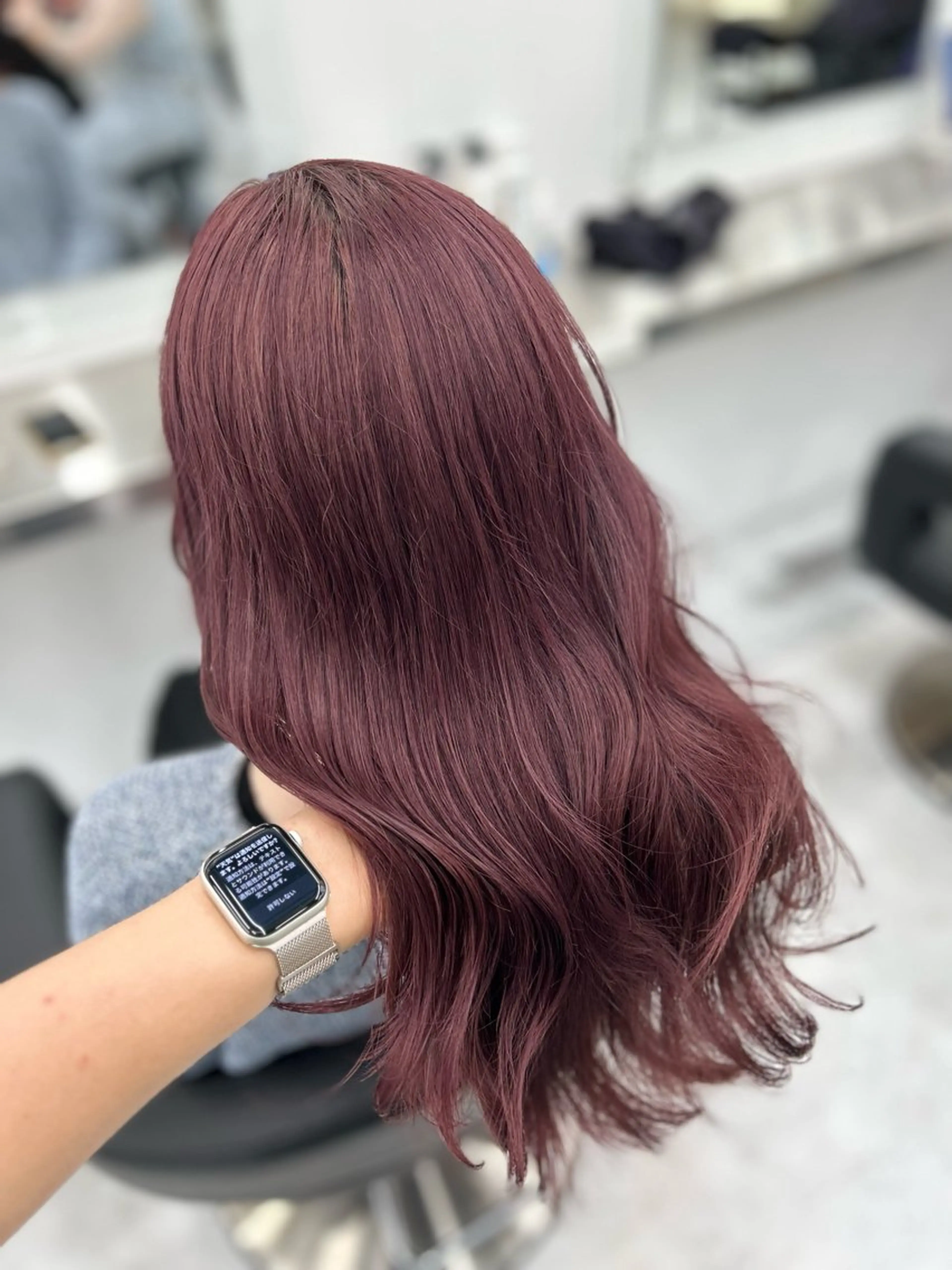 ロング ヘアカラー トリートメント お洒落暖色 🍒AOI🍒のヘアスタイル