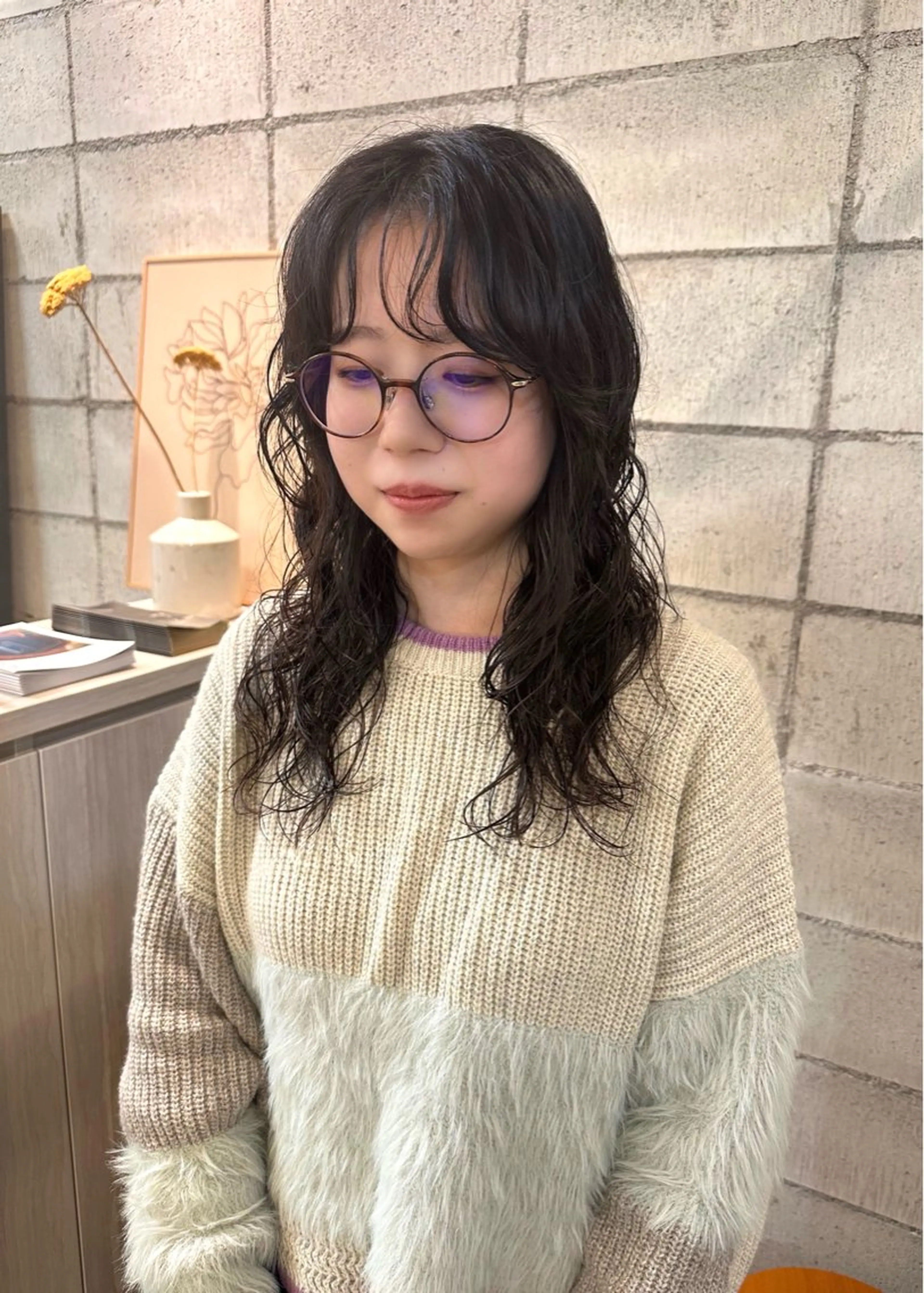 【平日限定⠀】カット＋プレミアムパーマ＋『スペシャル補修』髪質改善トリートメントの写真