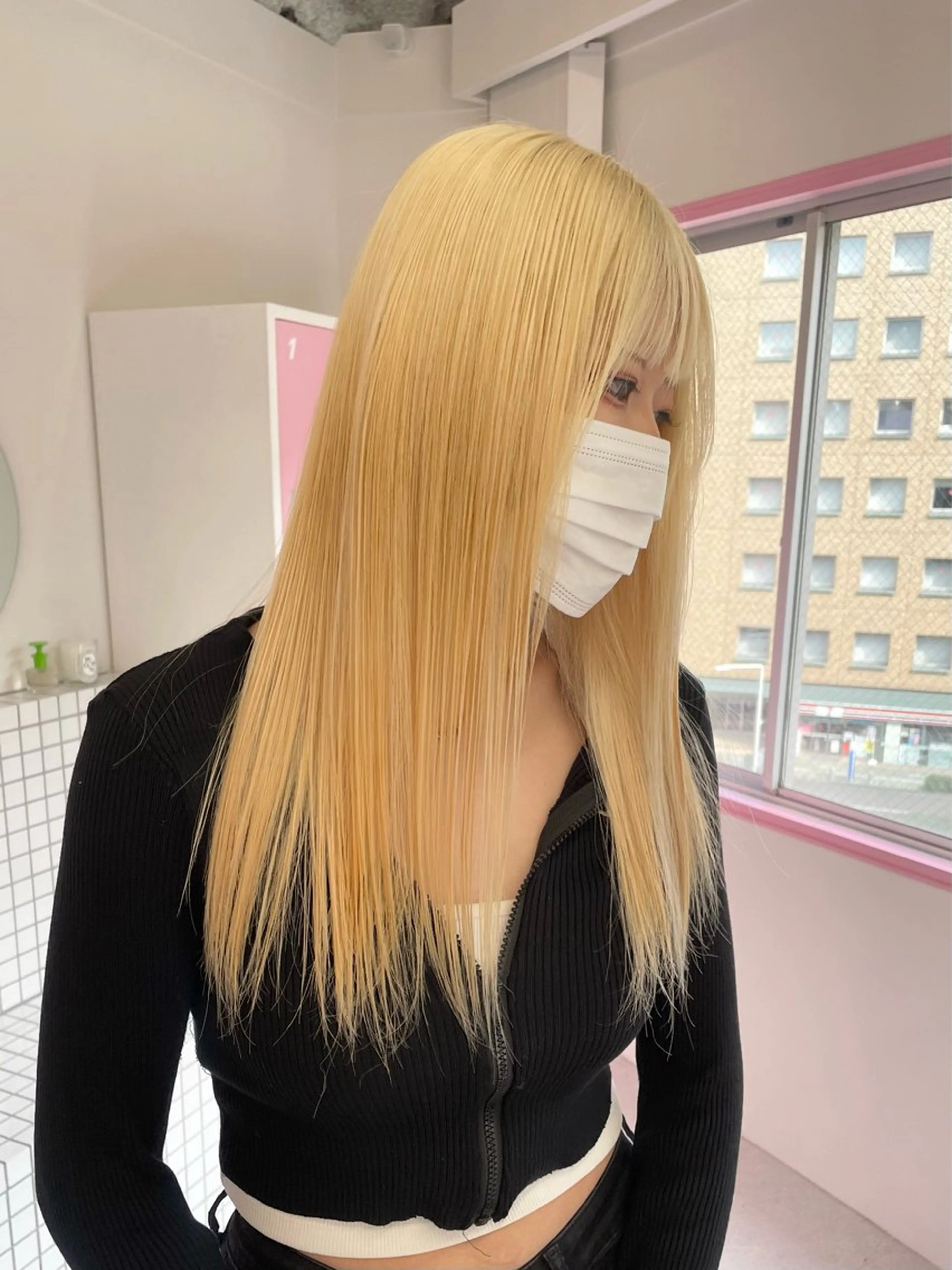 ロング カット ヘアカラー ハイトーン/レイヤー カット/harukaのヘアスタイル