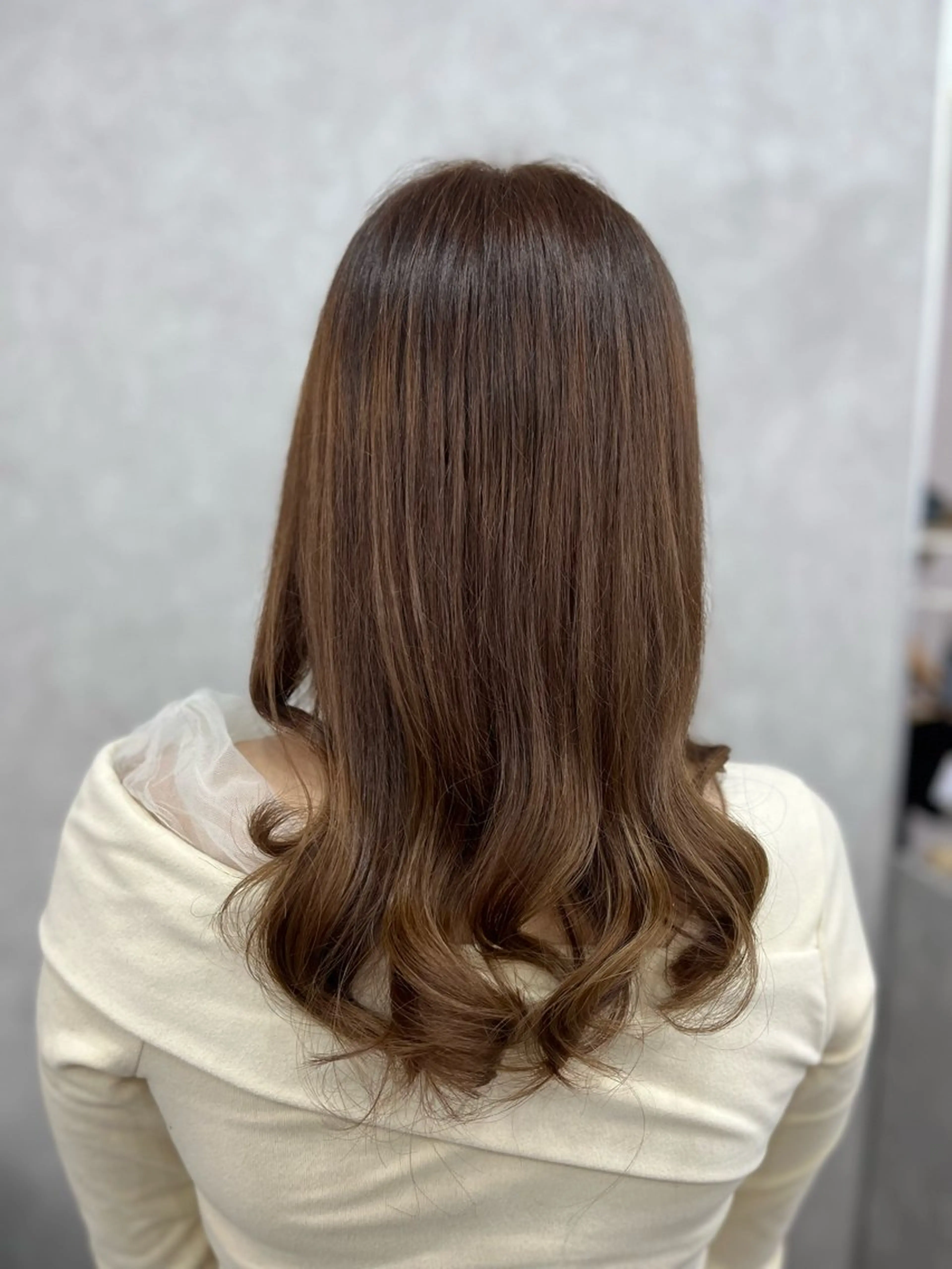 ミディアム カラー ヘアカラー トリートメント ヘッドスパ 💖 ぴんくぼぶの人 💖西田ゆうなのヘアスタイル