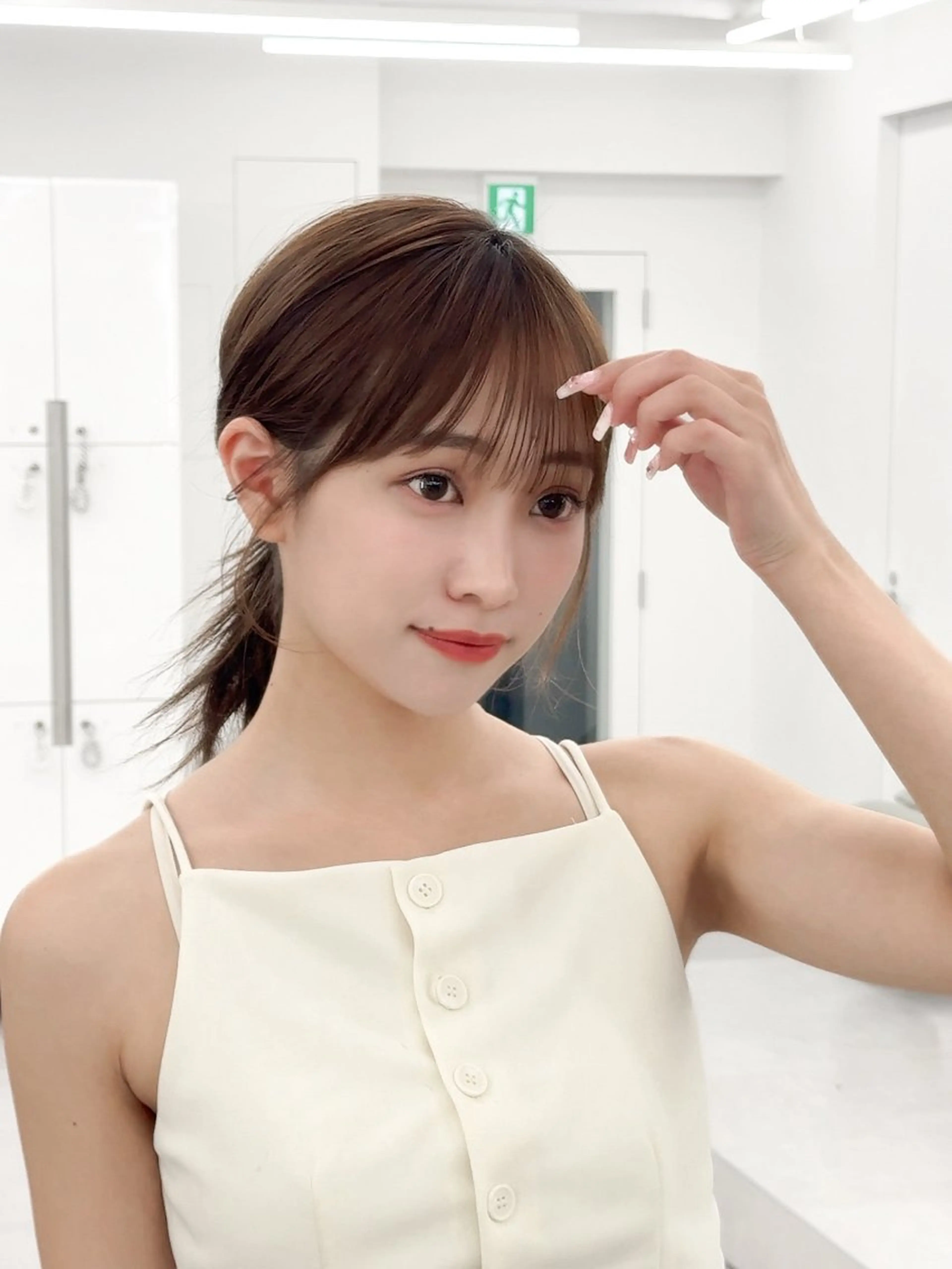 ミディアム カラー ヘアアレンジ カット ヘアカラー トリートメント 最小顔周り&レイヤー 特化/池袋/kokiのヘアスタイル