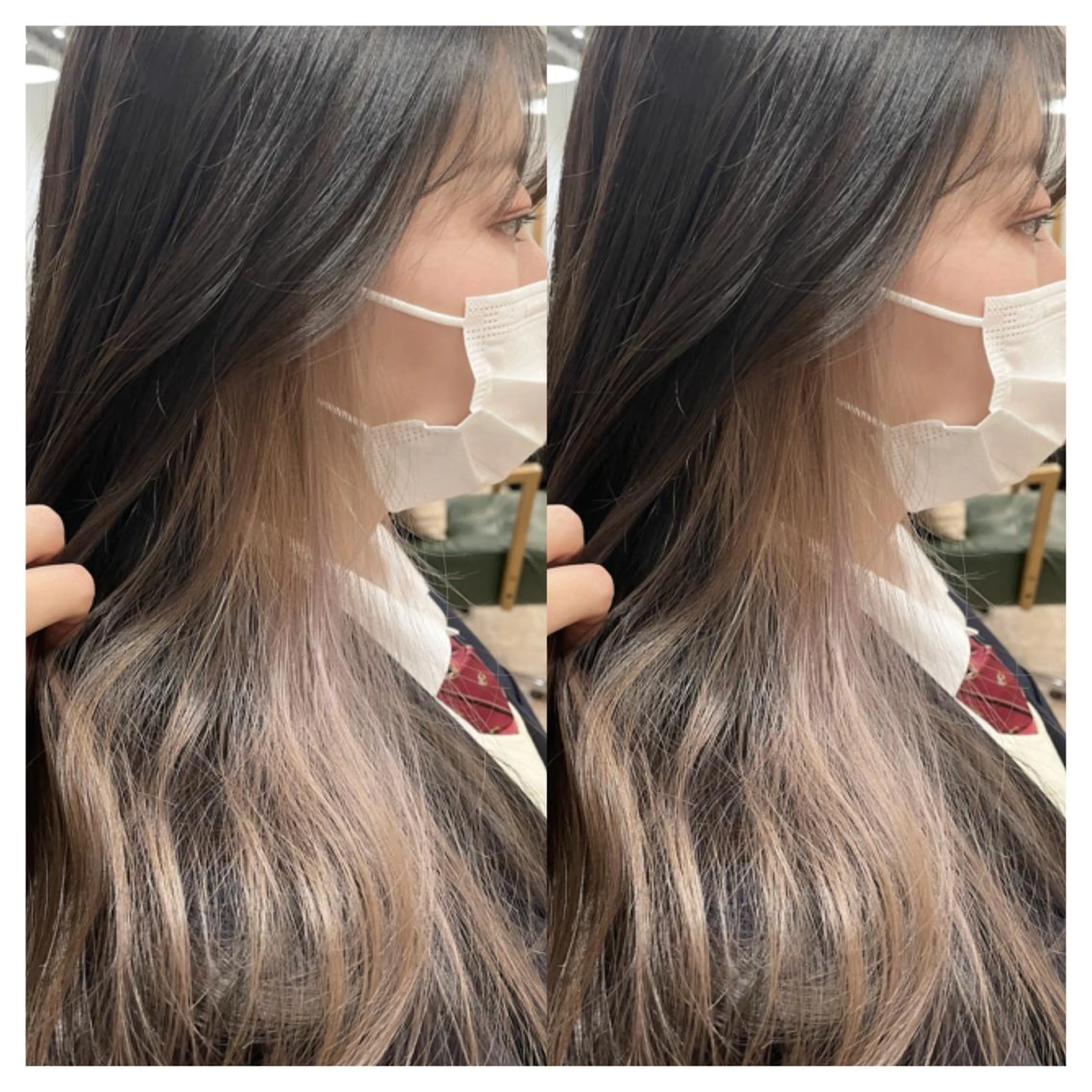 ロング カラー ヘアカラー トリートメント 村山 茉衣のヘアスタイル