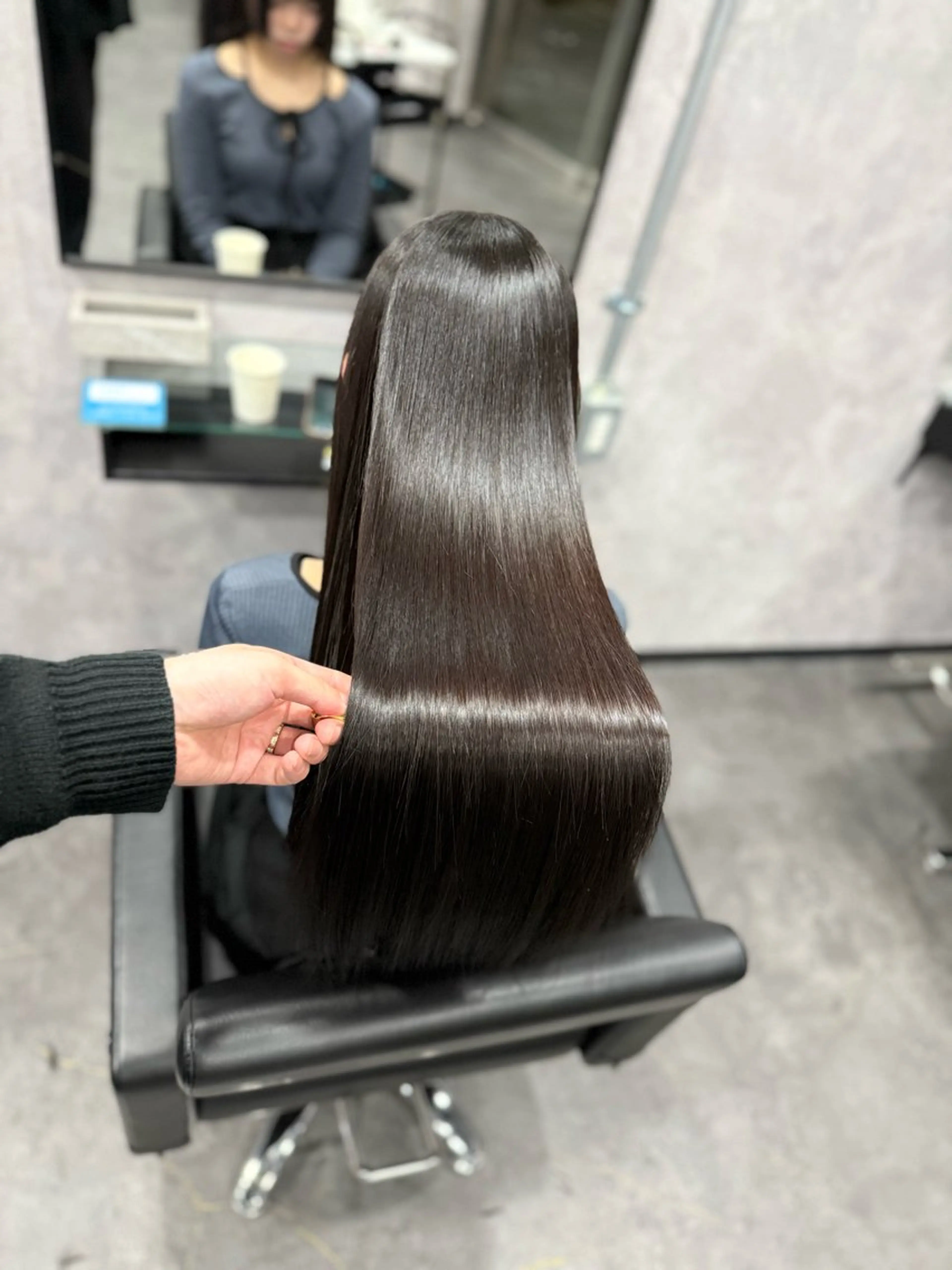 【縮毛矯正/トリートメント🫶】髪質改善縮毛矯正＋パーソナル式トリートメント✴︎15500の写真