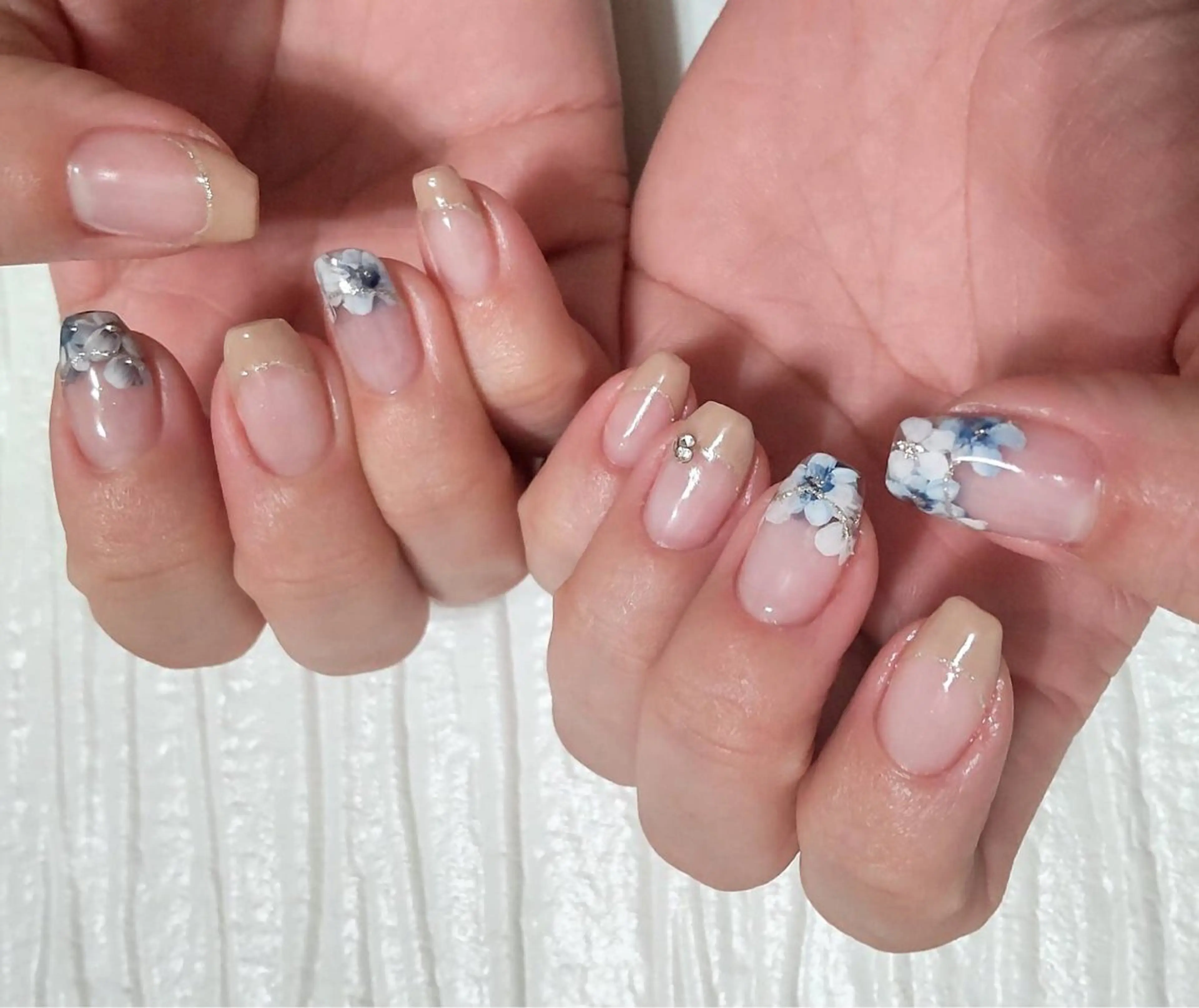 ネイル ハンドネイル 自爪育成ネイルケア Lena  nailのネイルデザイン