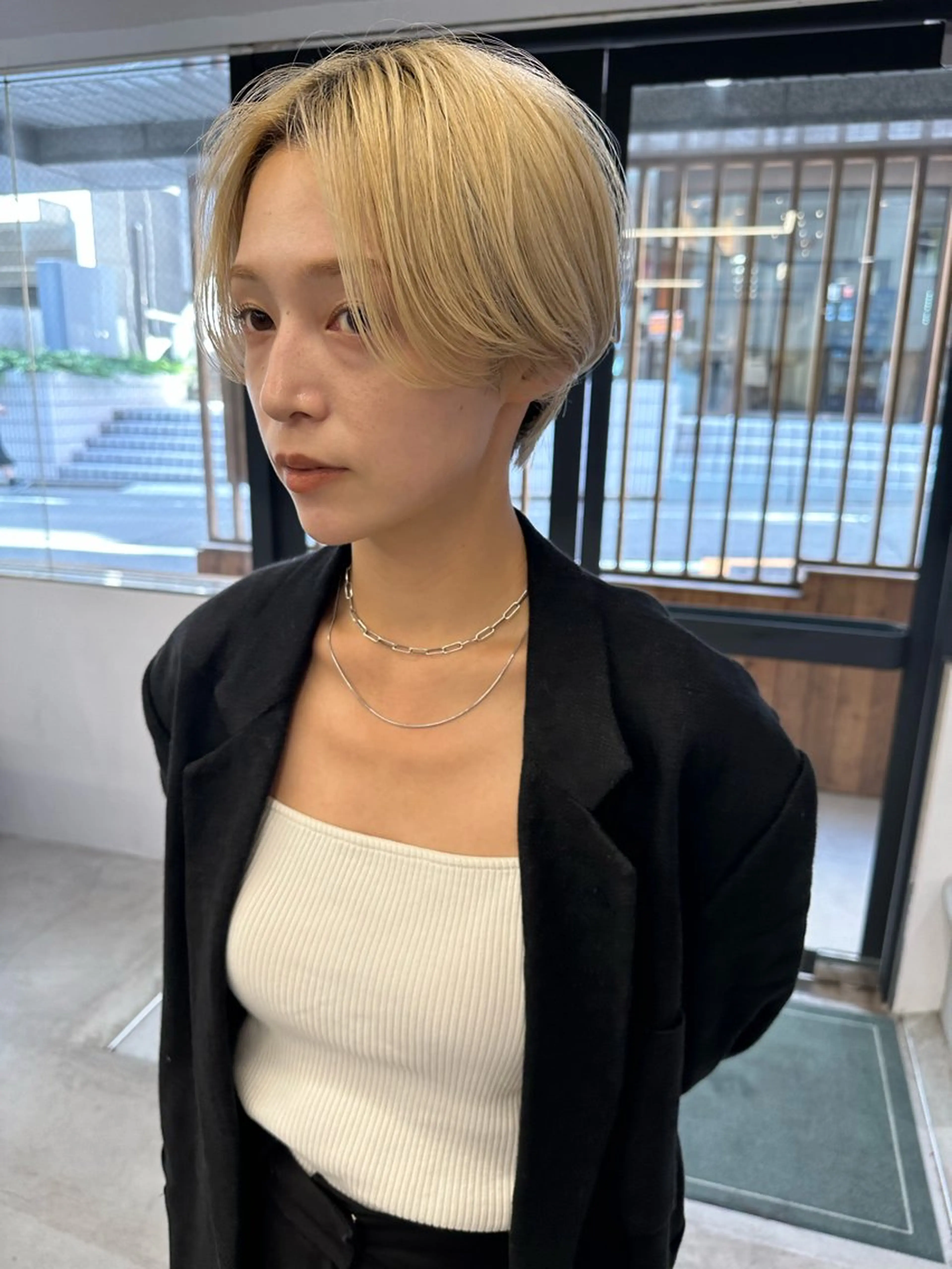 ショート カット ヘアカラー 骨格診断で絶対可愛い ✨丸みショート✨凌弥のヘアスタイル