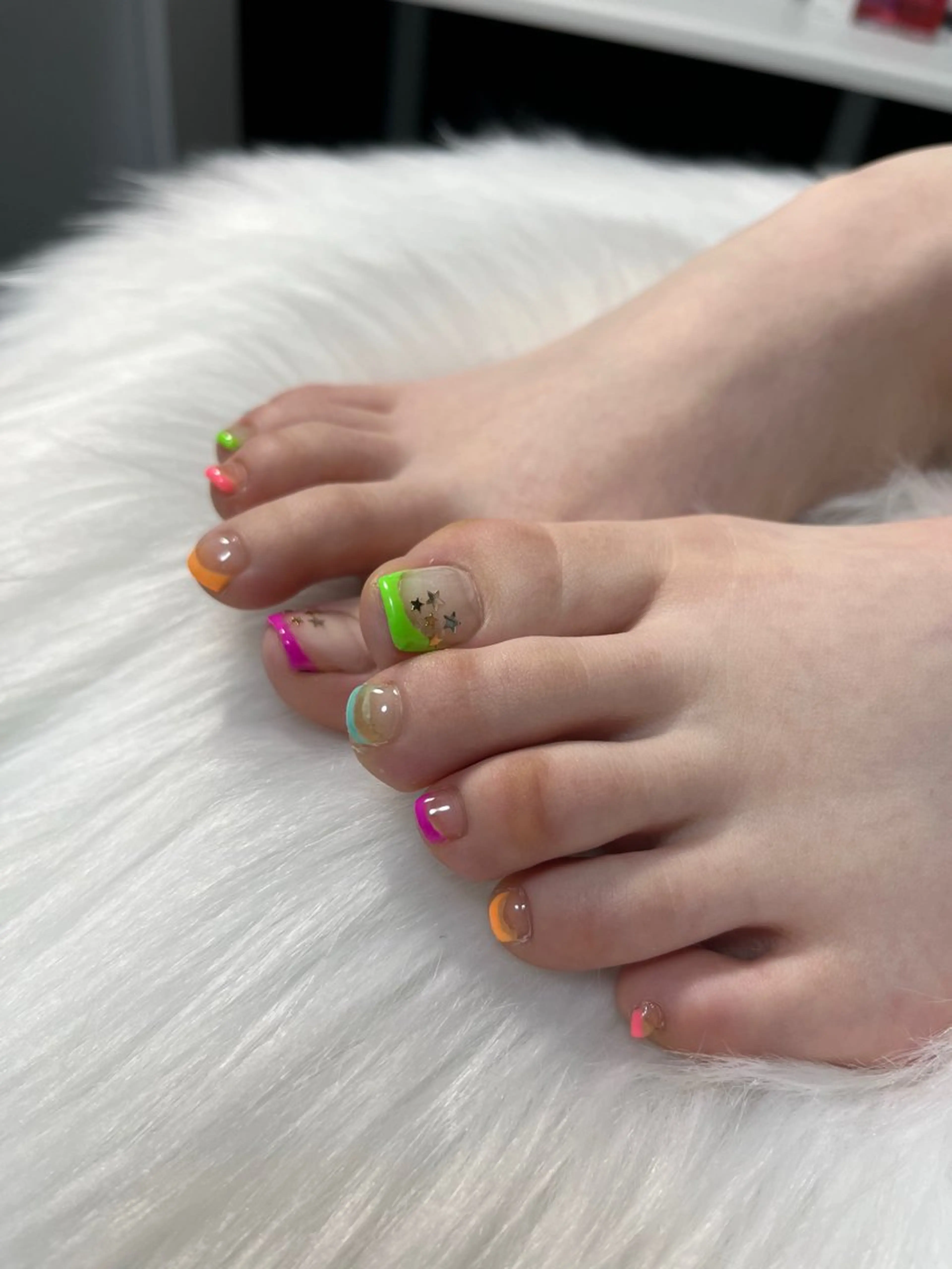 ネイル フットネイル シンプルネイル フットネイル Nail salon Hanakoのネイルデザイン