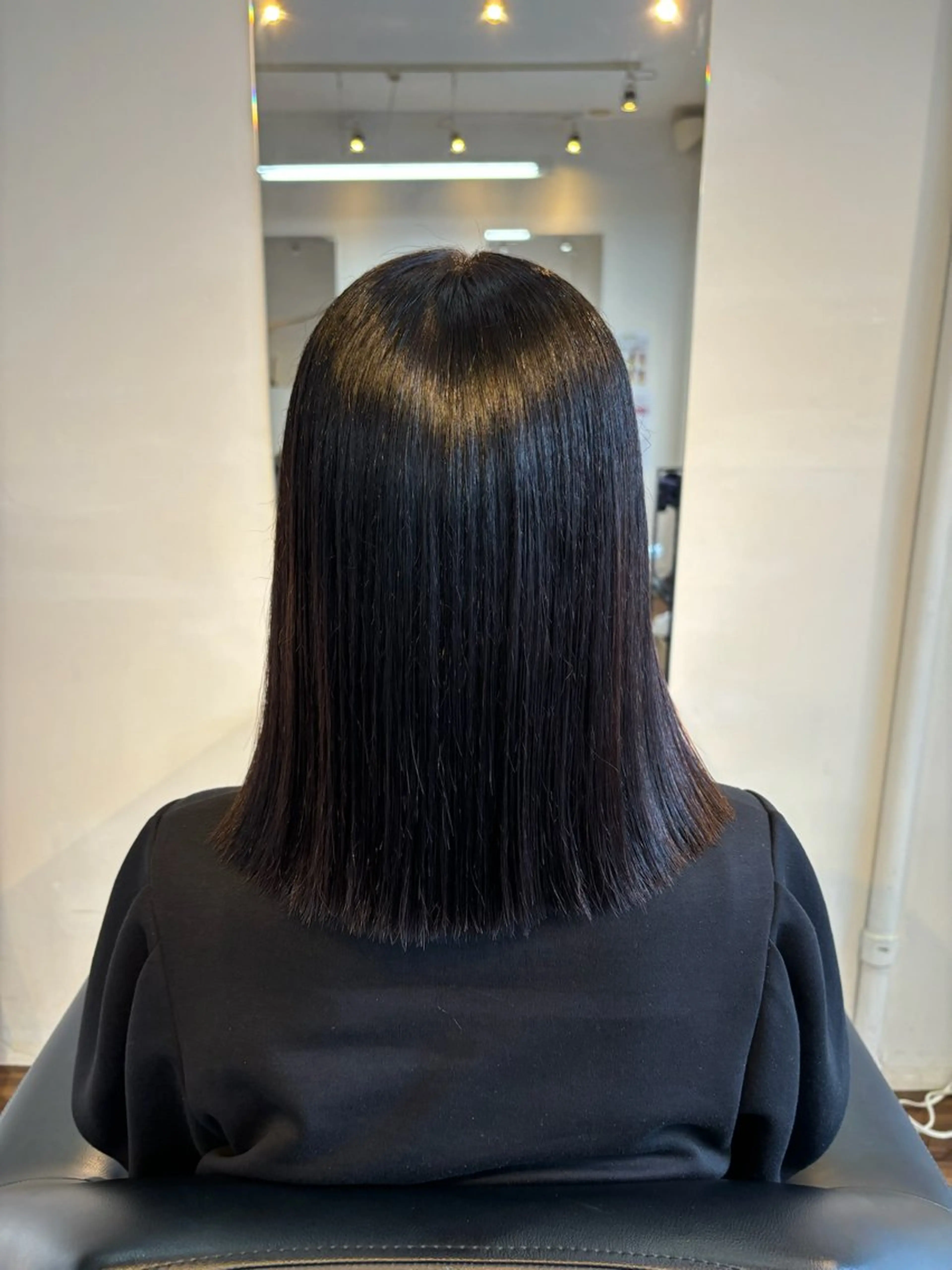 ミディアム 縮毛矯正 山下 歩華のヘアスタイル