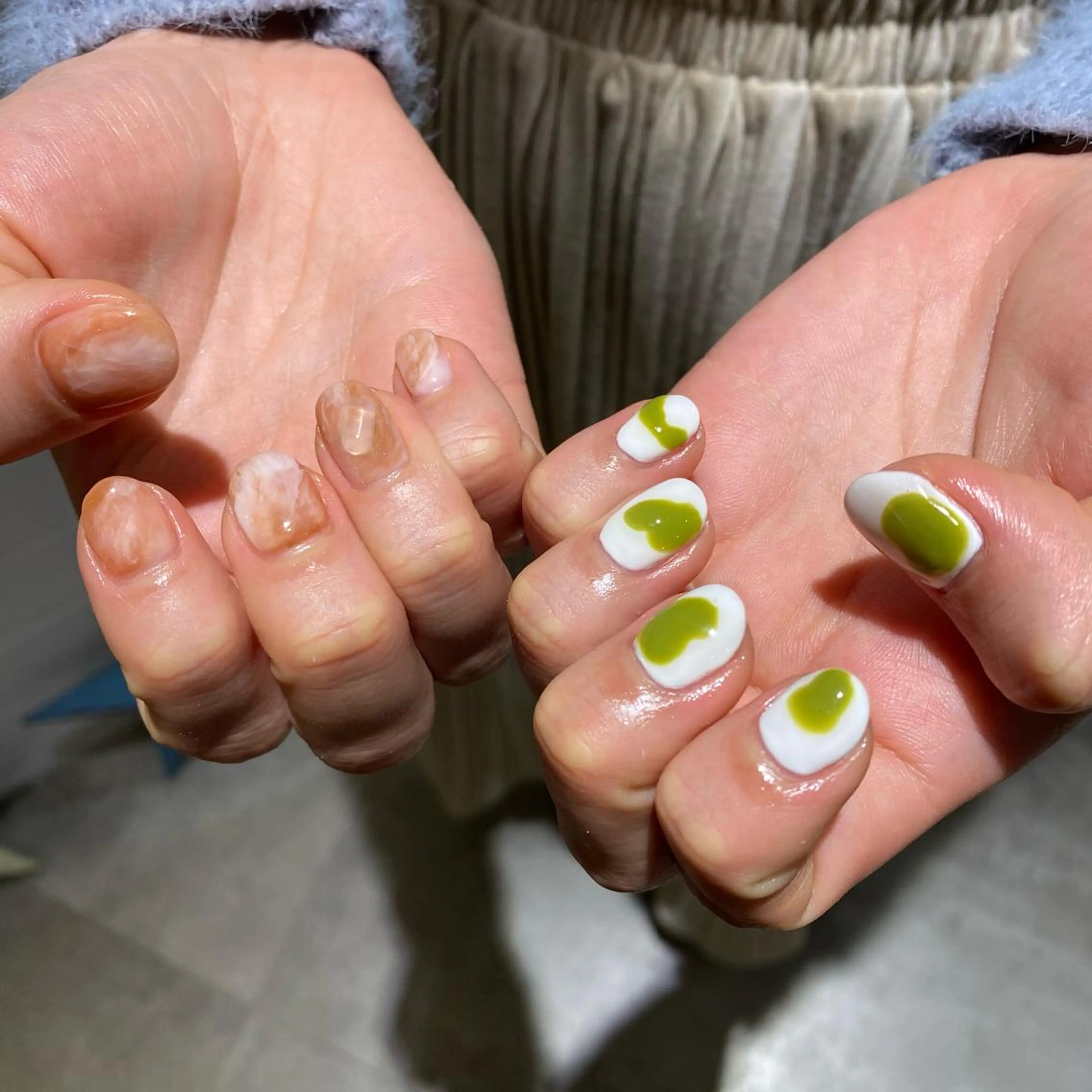 ネイル ニュアンスネイル sio.nail&eyebrow salon shimokitazawa2号店所属・nailist mana𖤐´-のネイルデザイン