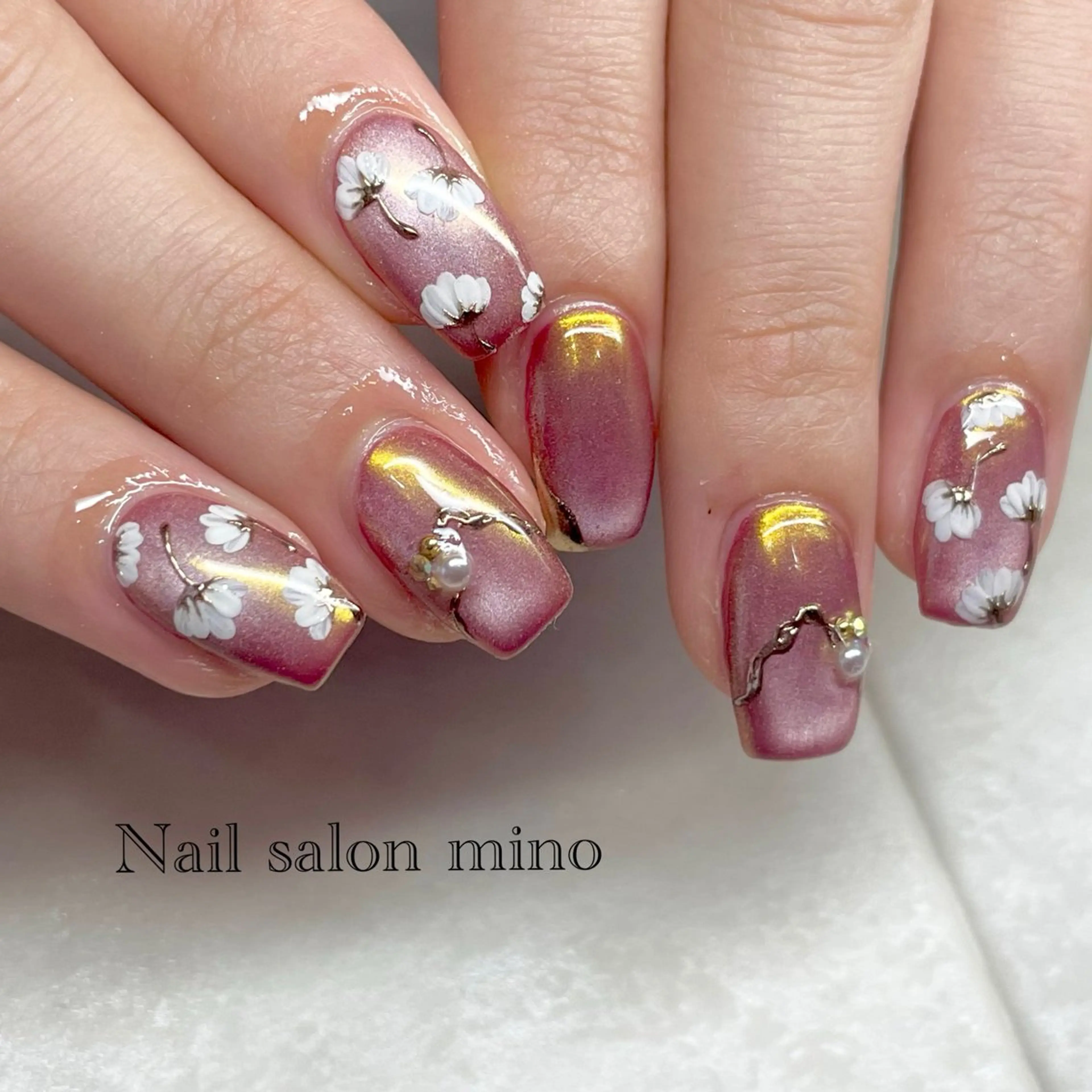 ネイル スカルプネイル 三野　nail salon minoのネイルデザイン