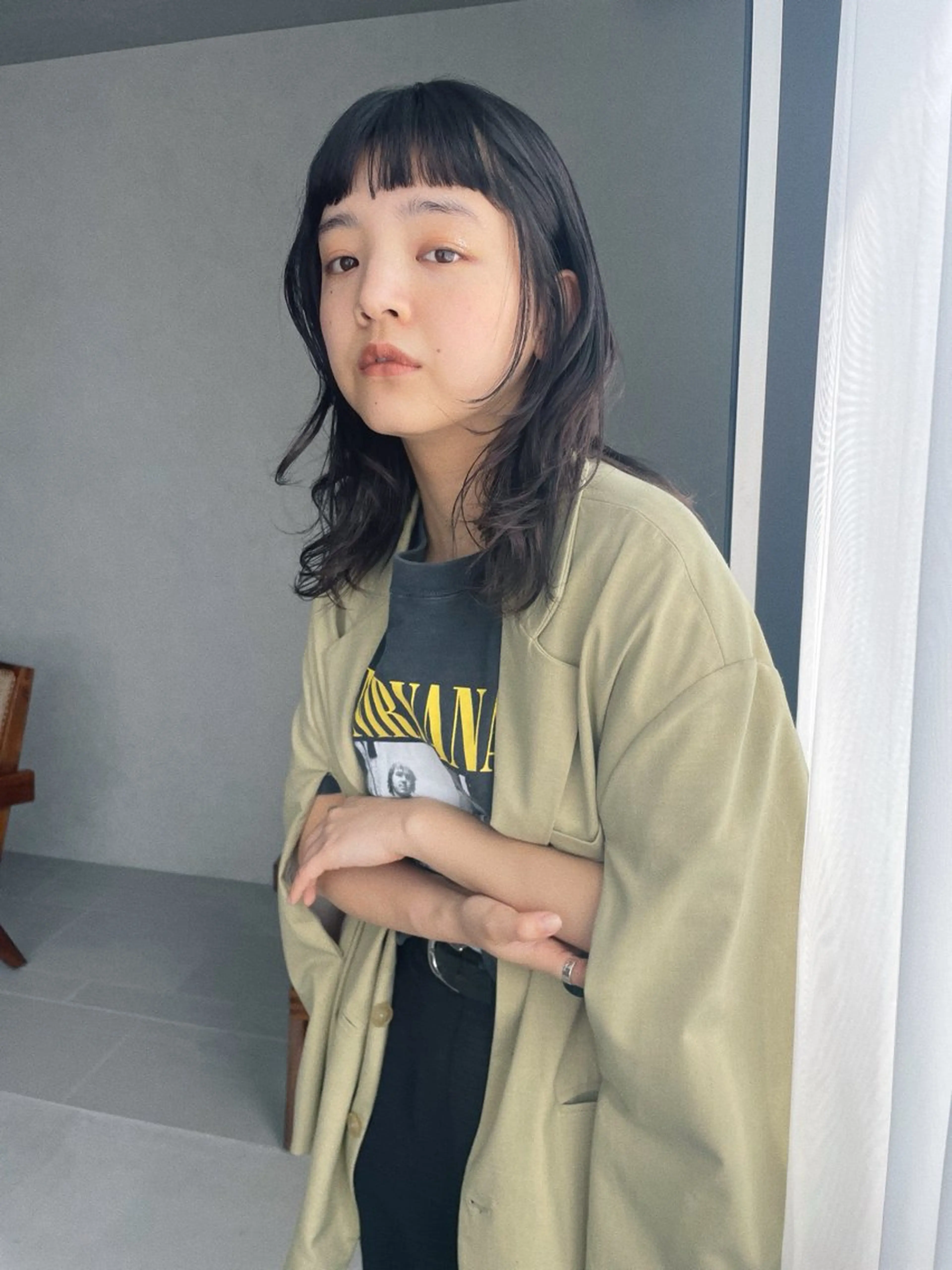 ミディアム レイヤーカット SALOWIN新潟万代店所属・SaKiho 🎀のヘアスタイル
