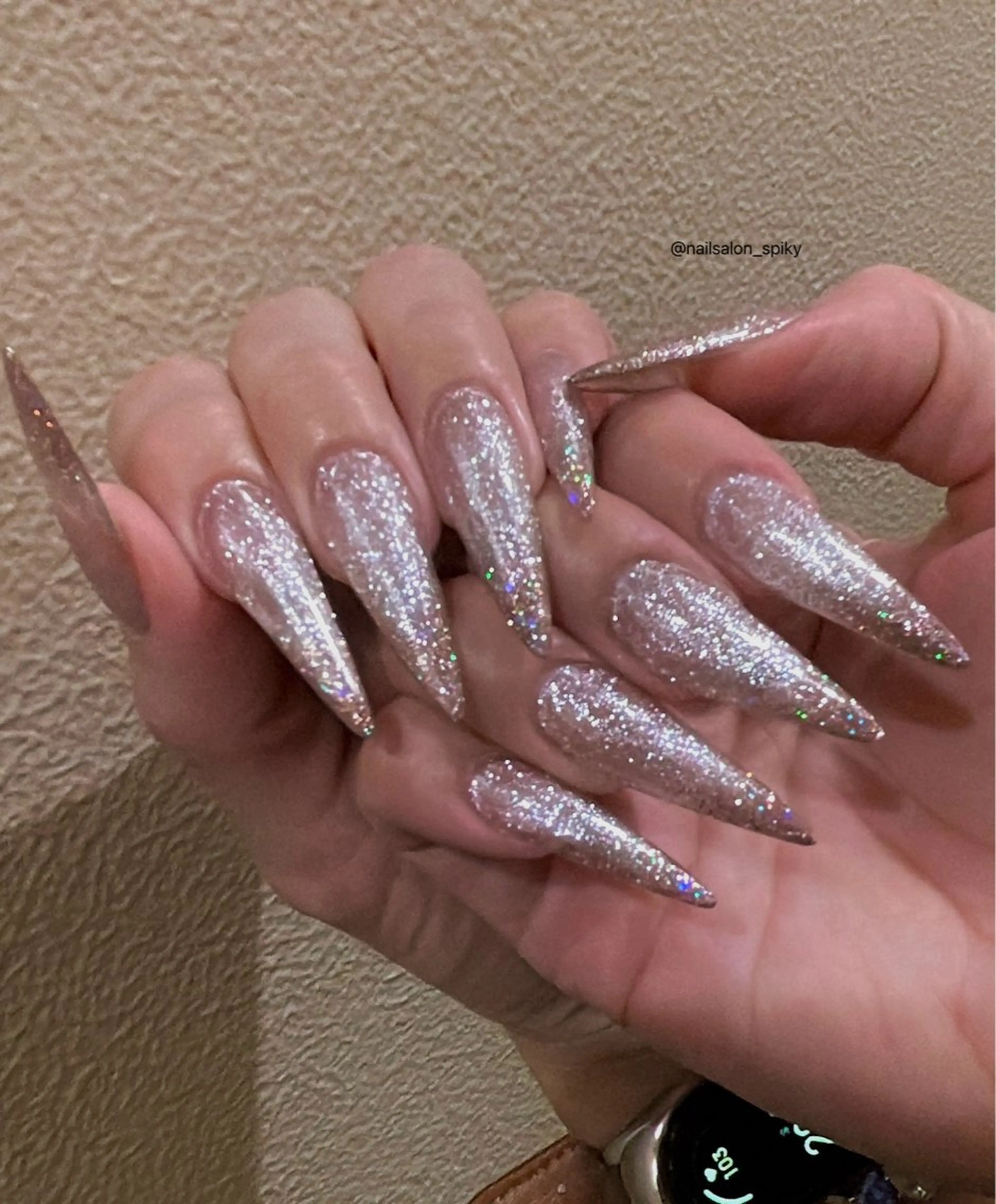 ネイル ハンドネイル Spiky とうげ ふうかのネイルデザイン