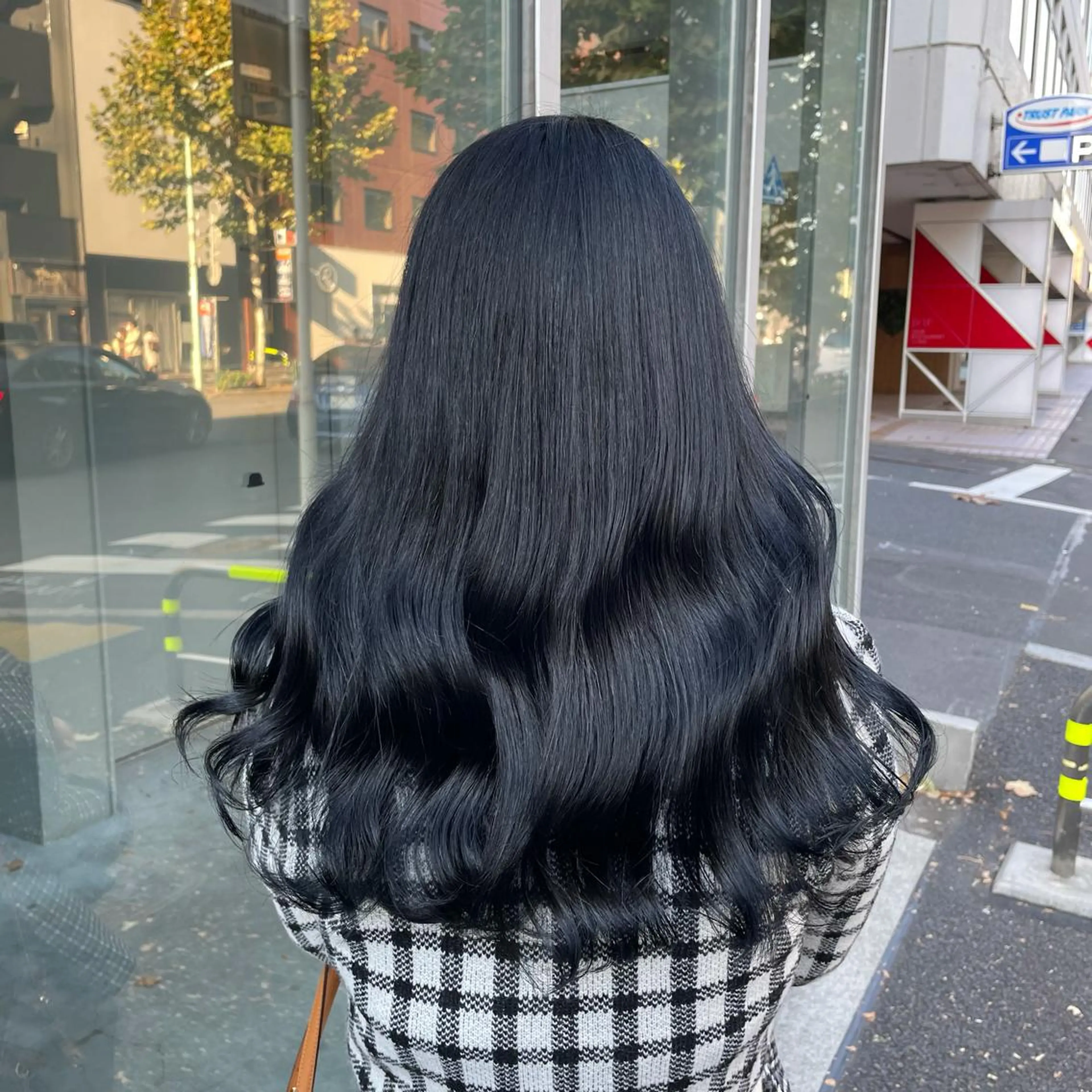 ロング カラー パーマ ヘアアレンジ メンズ キッズ ネイル マツエク・マツパ 黒髪 ヘアカラー 🦋韓国風カラー🦋 こうせい原宿のヘアスタイル