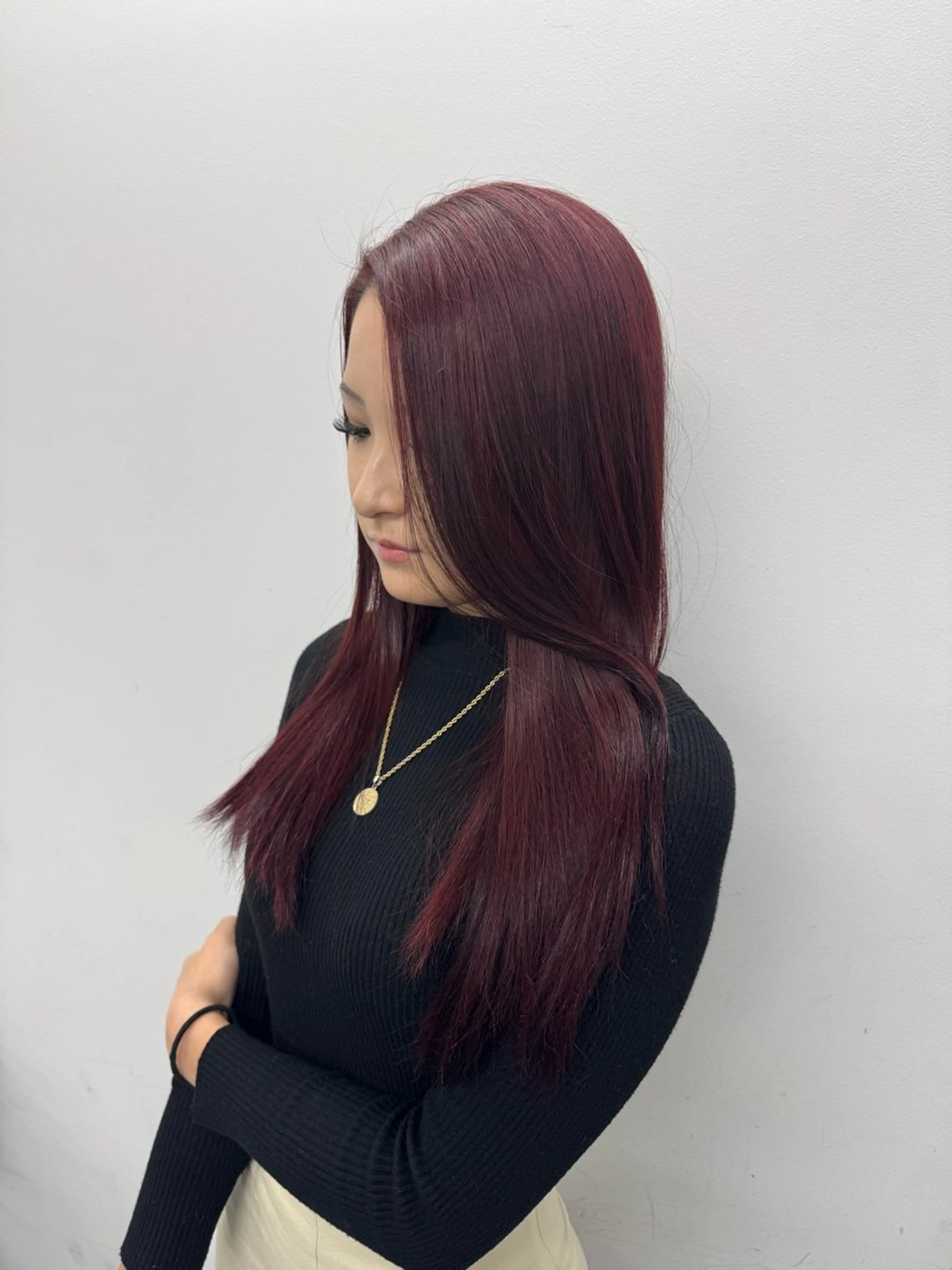 ロング うる艶🫧ハイトーン 💜🦋🫧ミズキのヘアスタイル