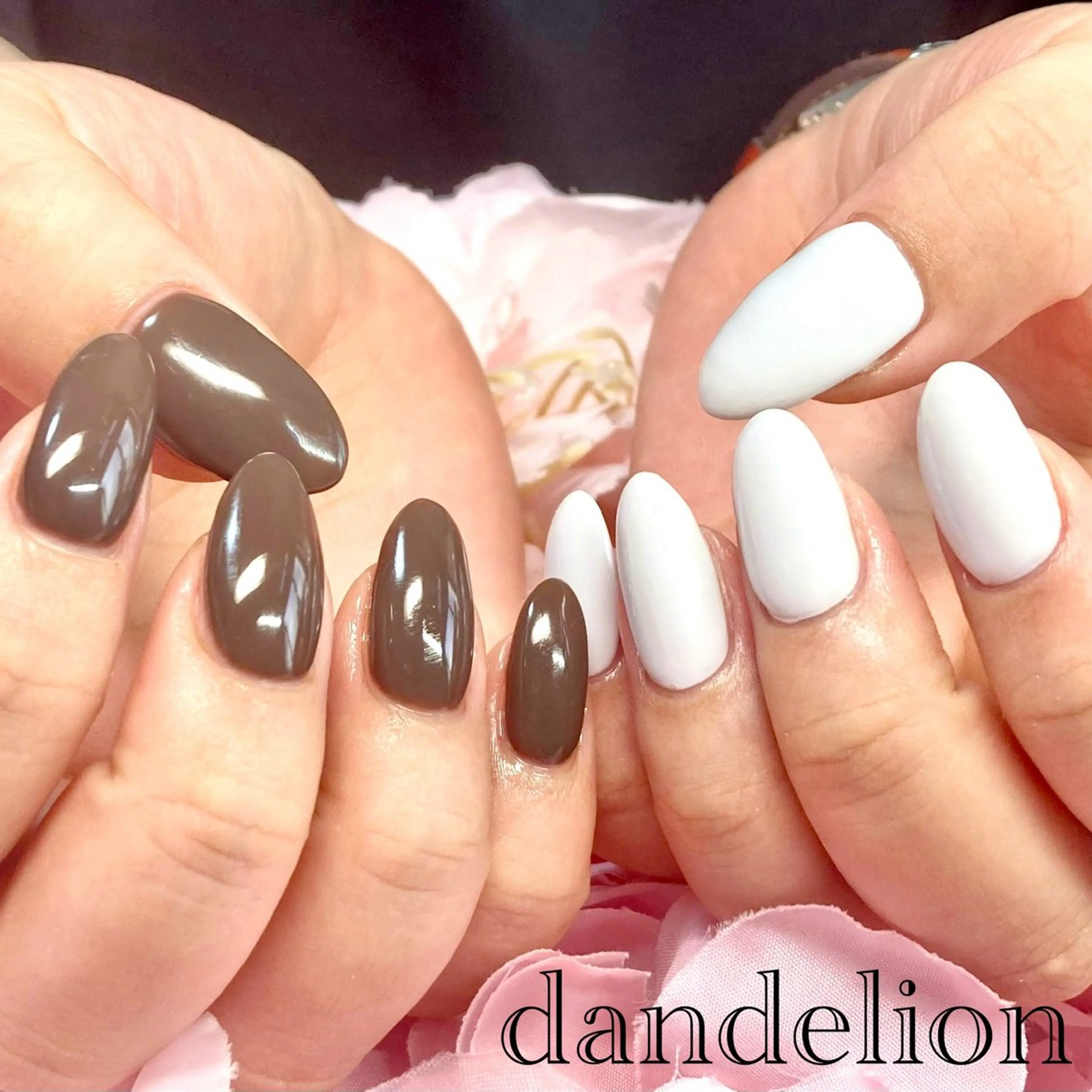 ネイル ハンドネイル ハンドケア dandelion ダンデライオンのネイルデザイン